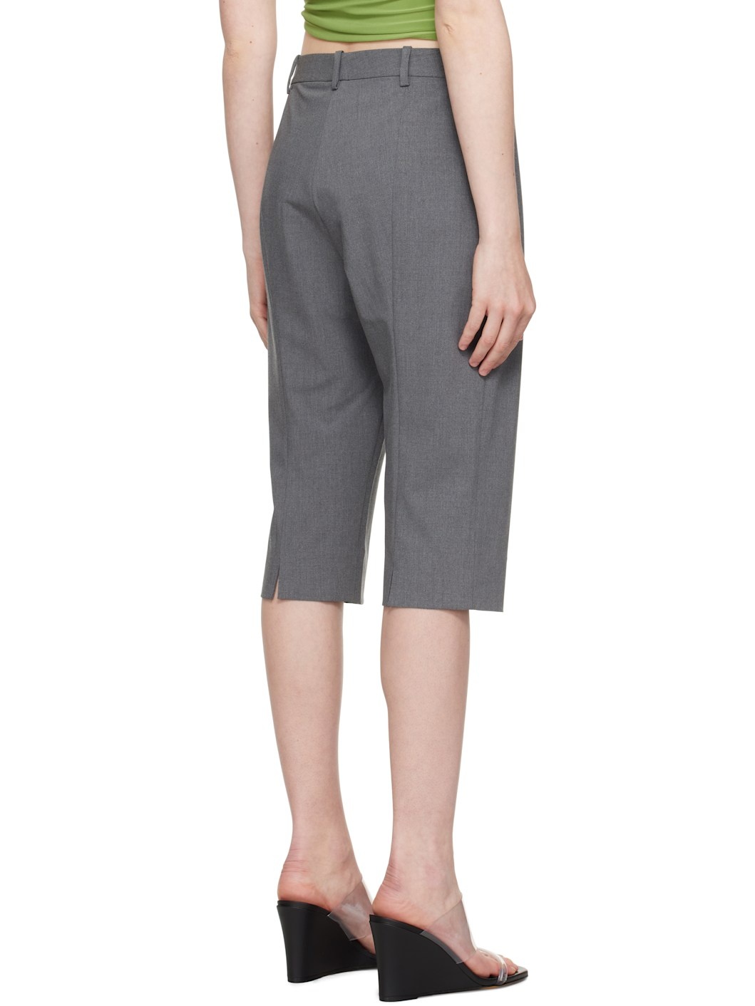 Gray Melvin Capri Shorts - 3