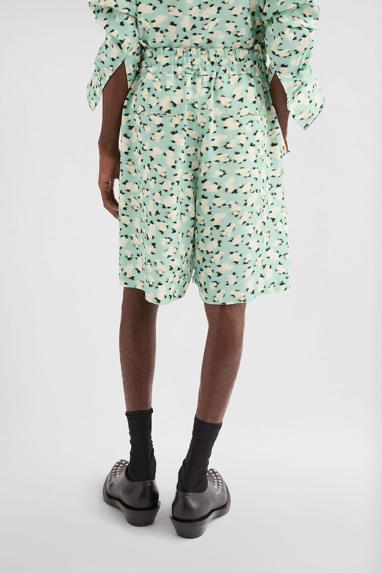 Fluid Viscose Printed Shorts - 5