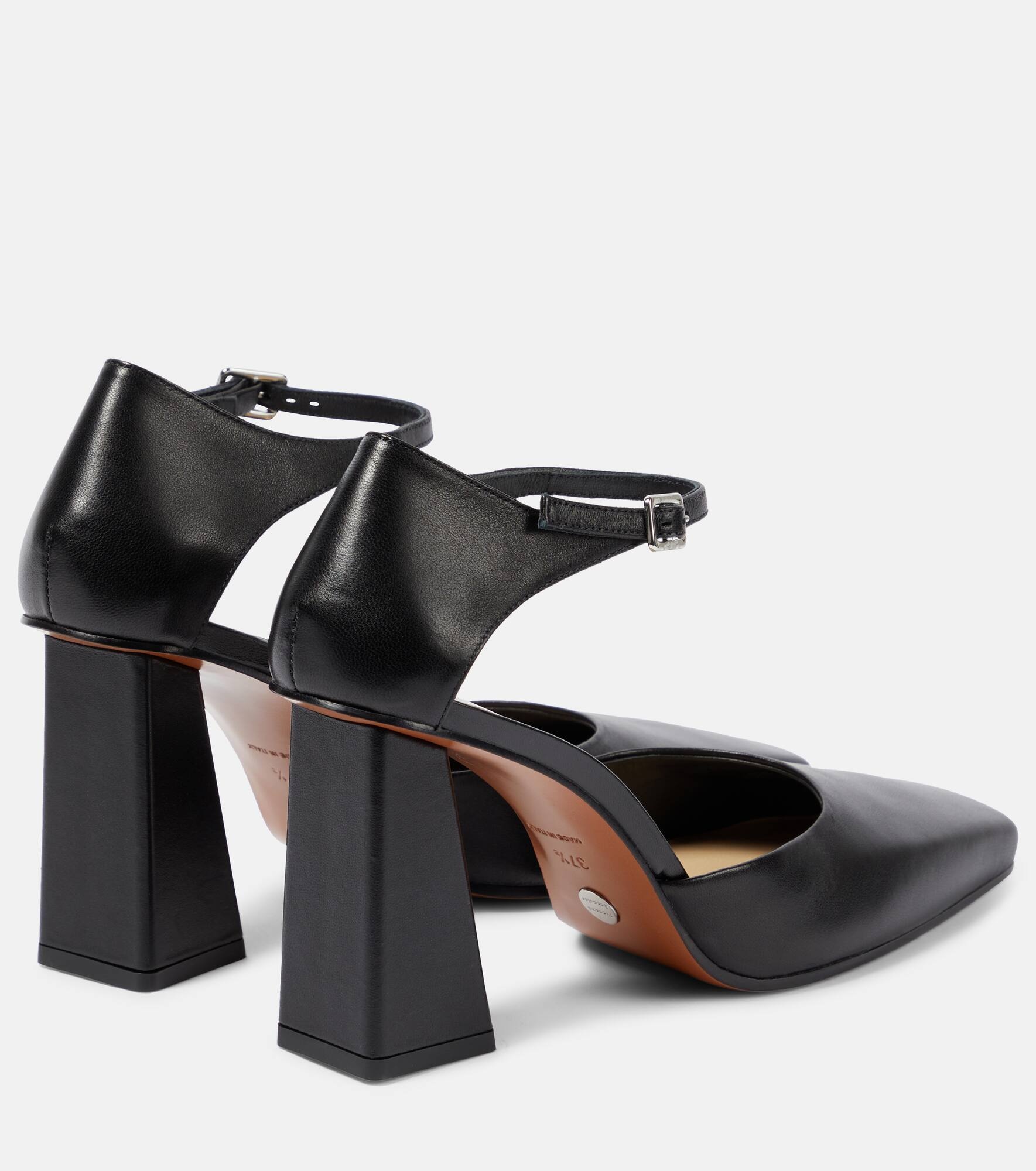 Quad leather pumps - 3