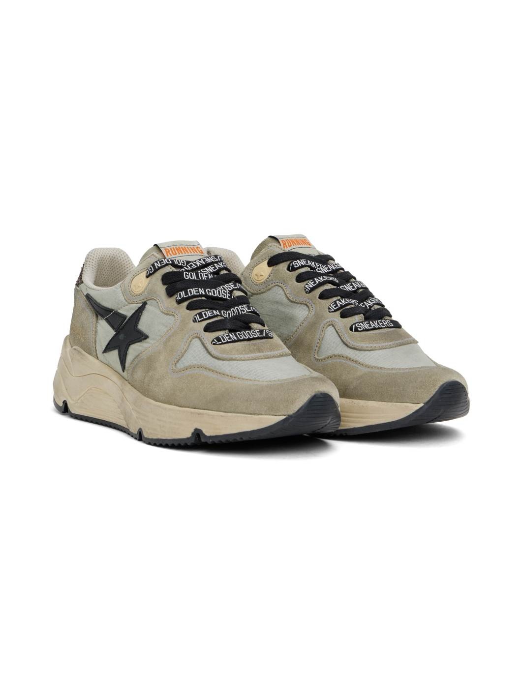 Taupe Running Sole Sneakers - 4