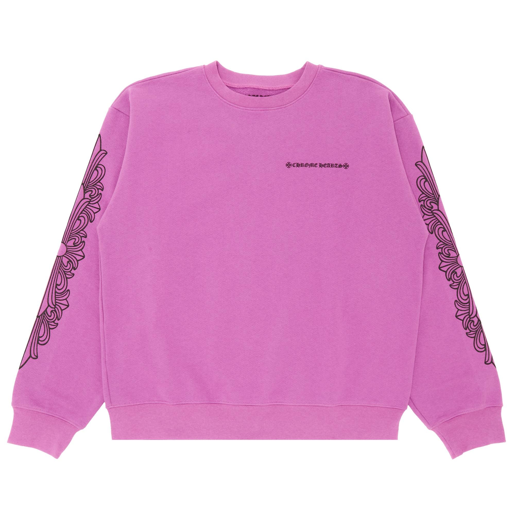 Chrome Hearts x Matty Boy Spider Web Crewneck Sweatshirt 'Purple' - 1