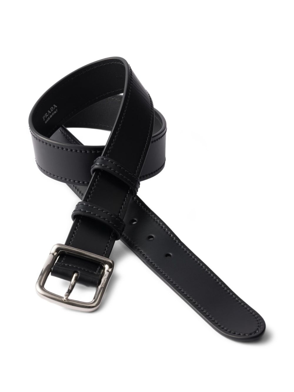 leather buckle belt - 2