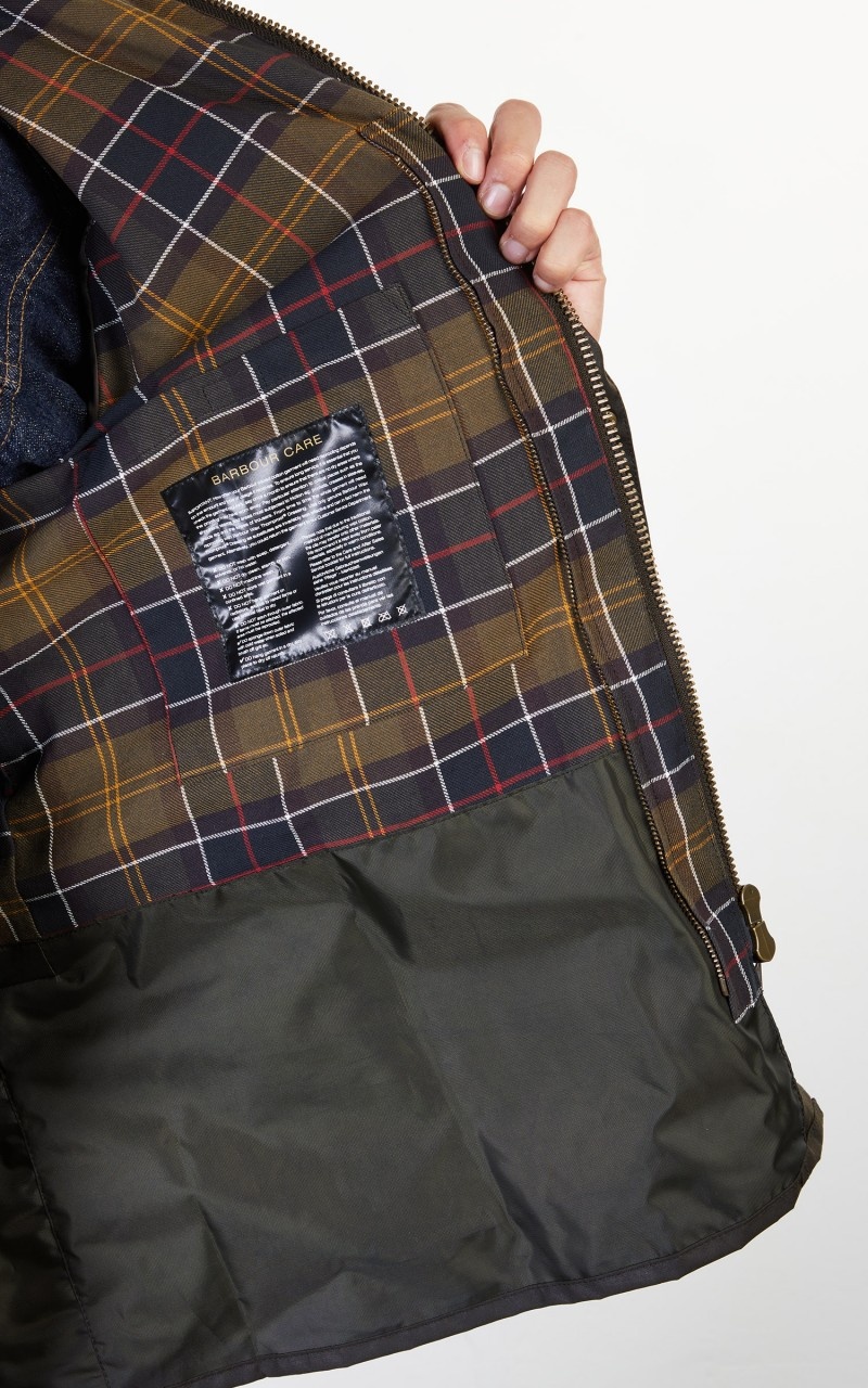 ASHBY WAX JACKET OLIVE - 14