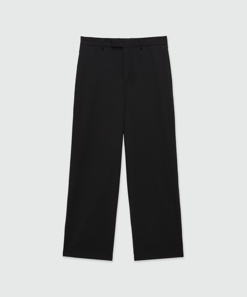 Black virgin wool trousers 1