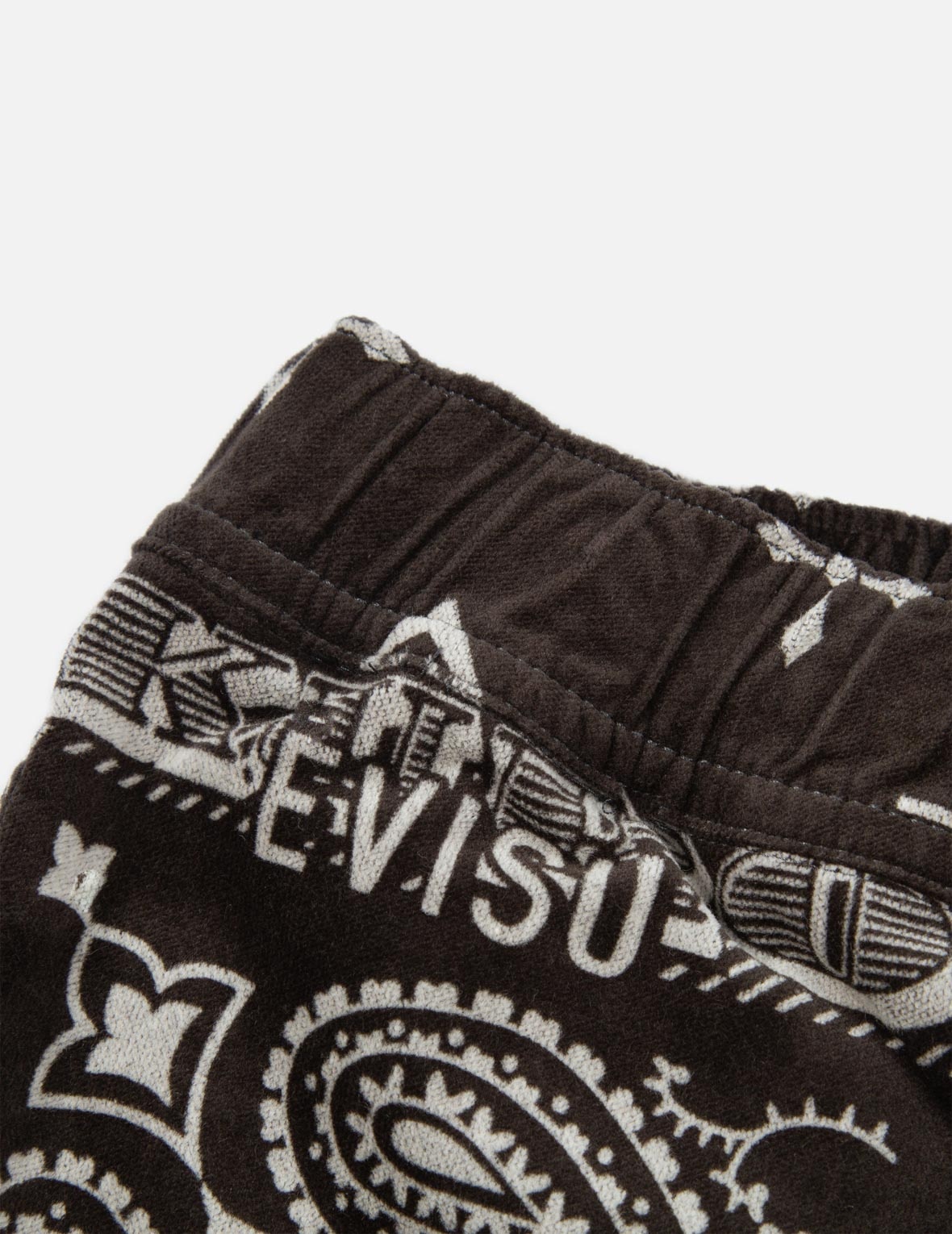 Monogram Paisley and Logo Print Velvet Joggers - 9