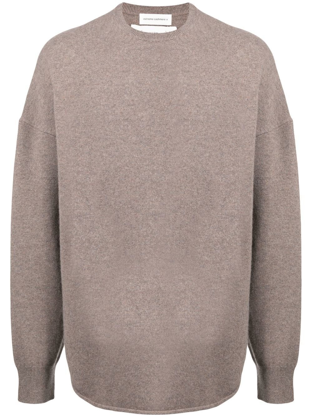 crew-neck cashmere-blend jumper - 1