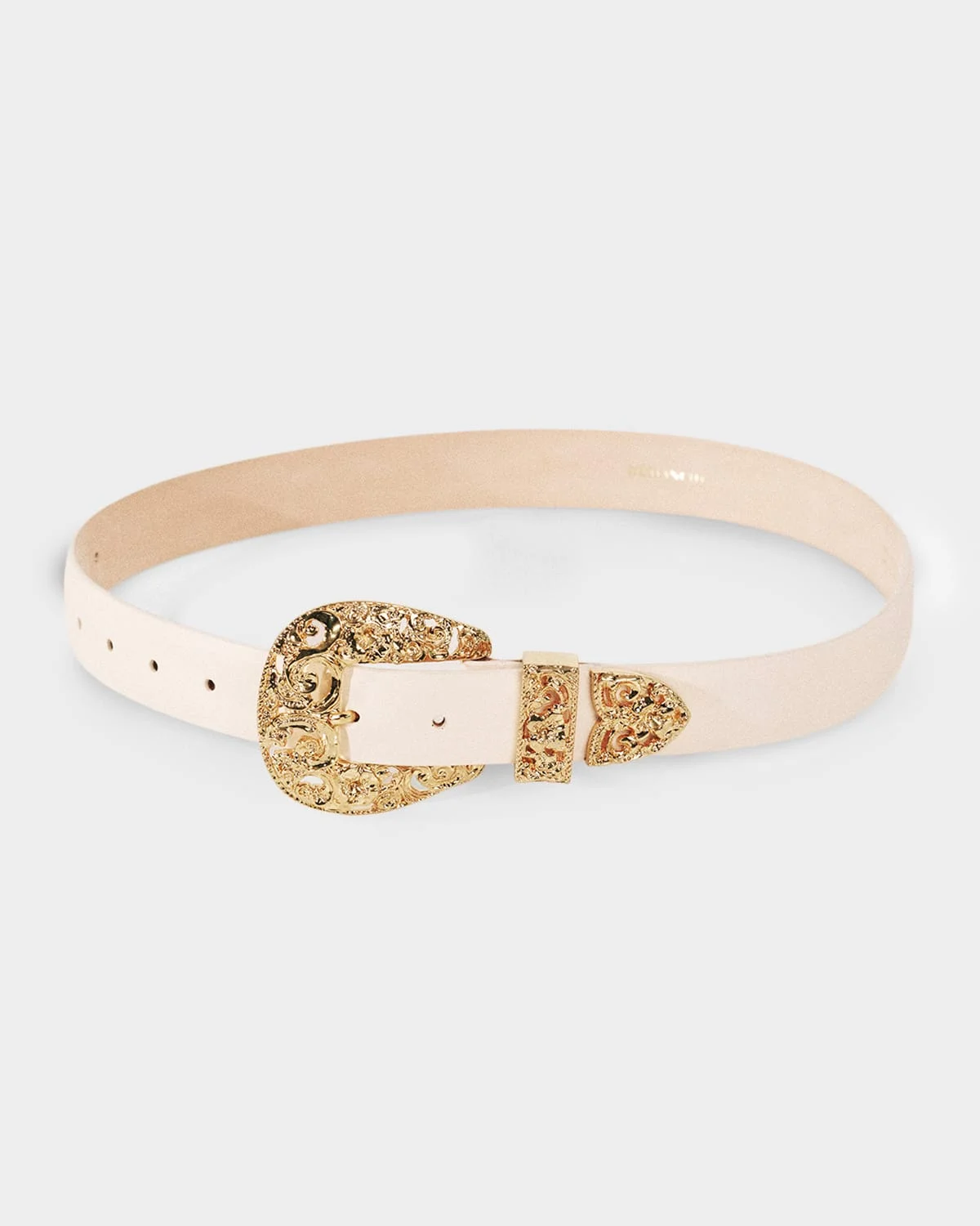 Versailles 24K Gold-Plated Leather Belt - 1