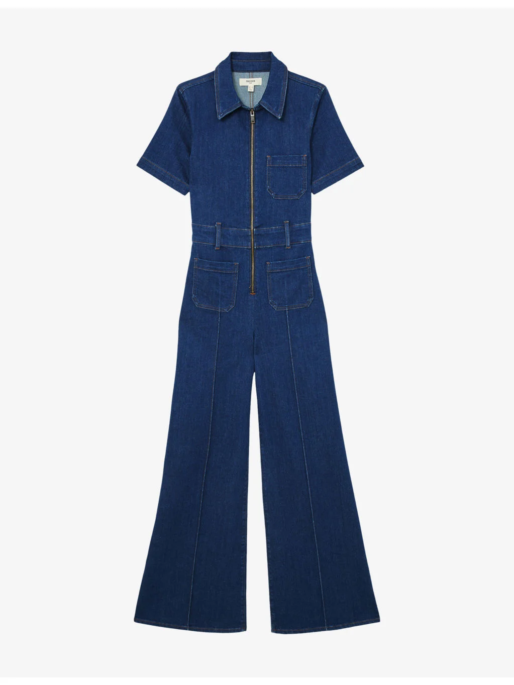 Danie Wide-Leg Denim Jumpsuit - 1
