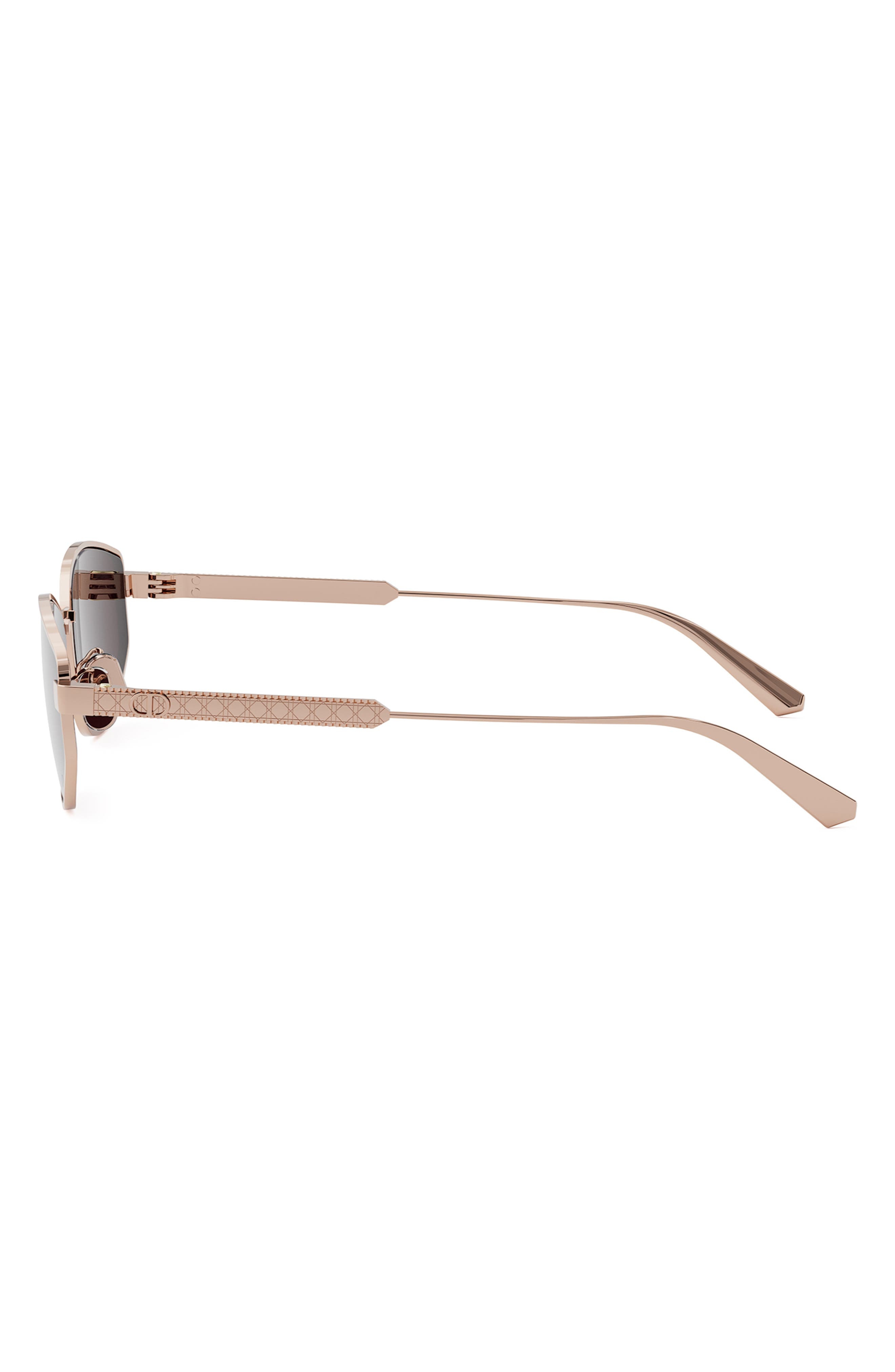 'DiorCannage B1U 57mm Oval Sunglasses in Shiny Rose Gold /Bordeaux at Nordstrom - 3