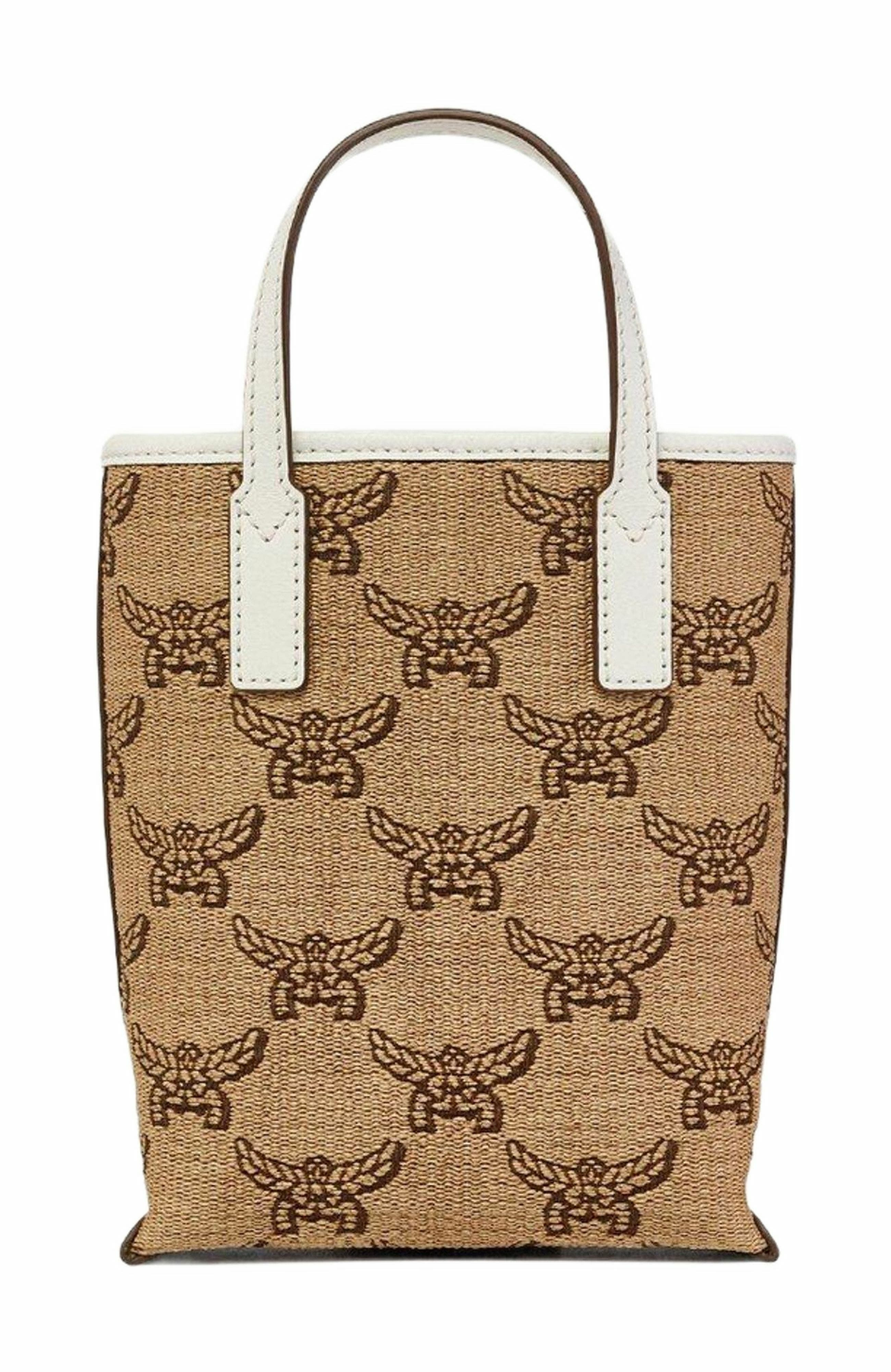 MCM Himmel Crossbody in Lauretos Raffia Jacquard in Beige at Nordstrom - 2