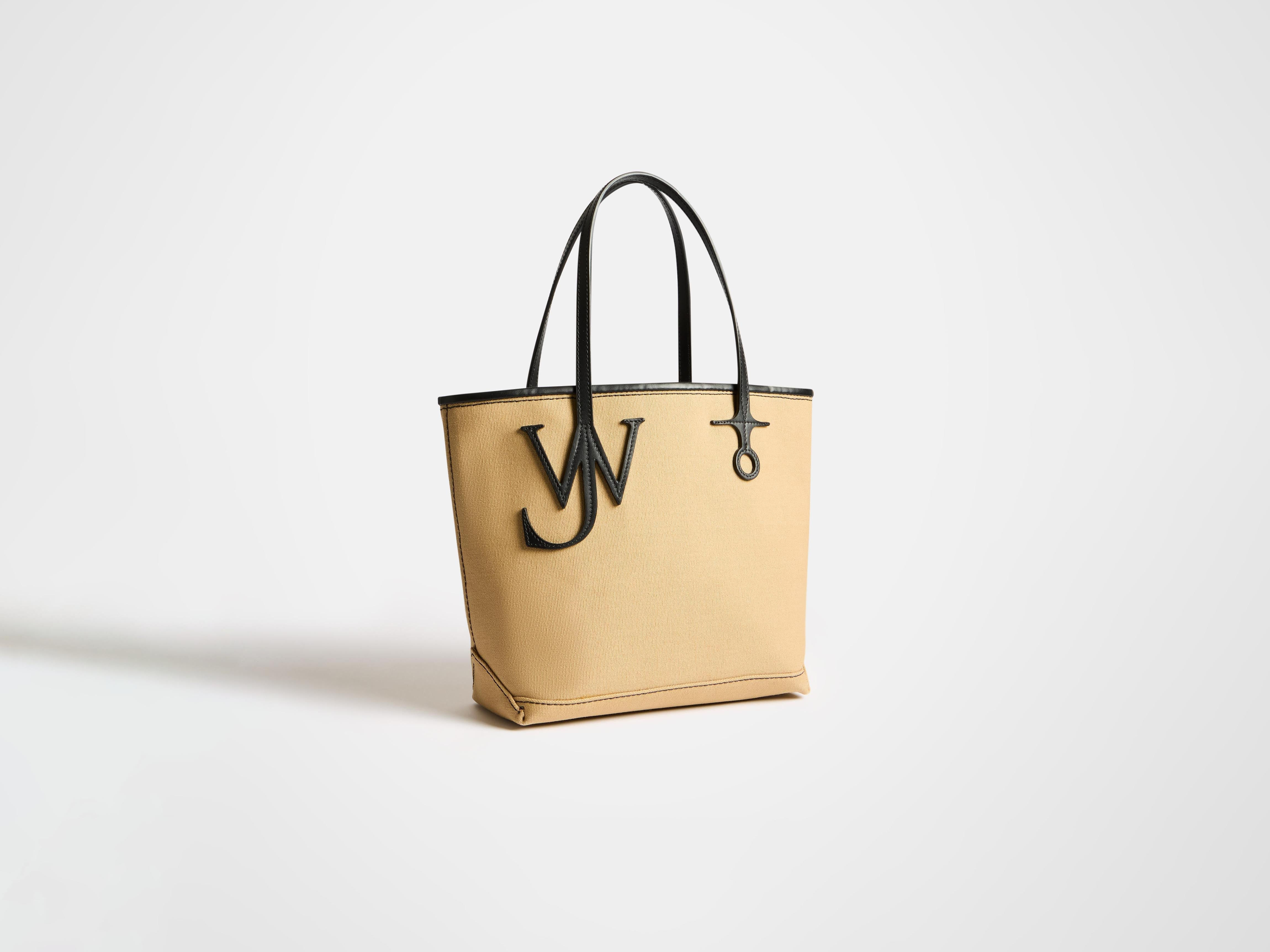 LARGE ANCHOR CANVAS TOTE IN KHAKI - 4