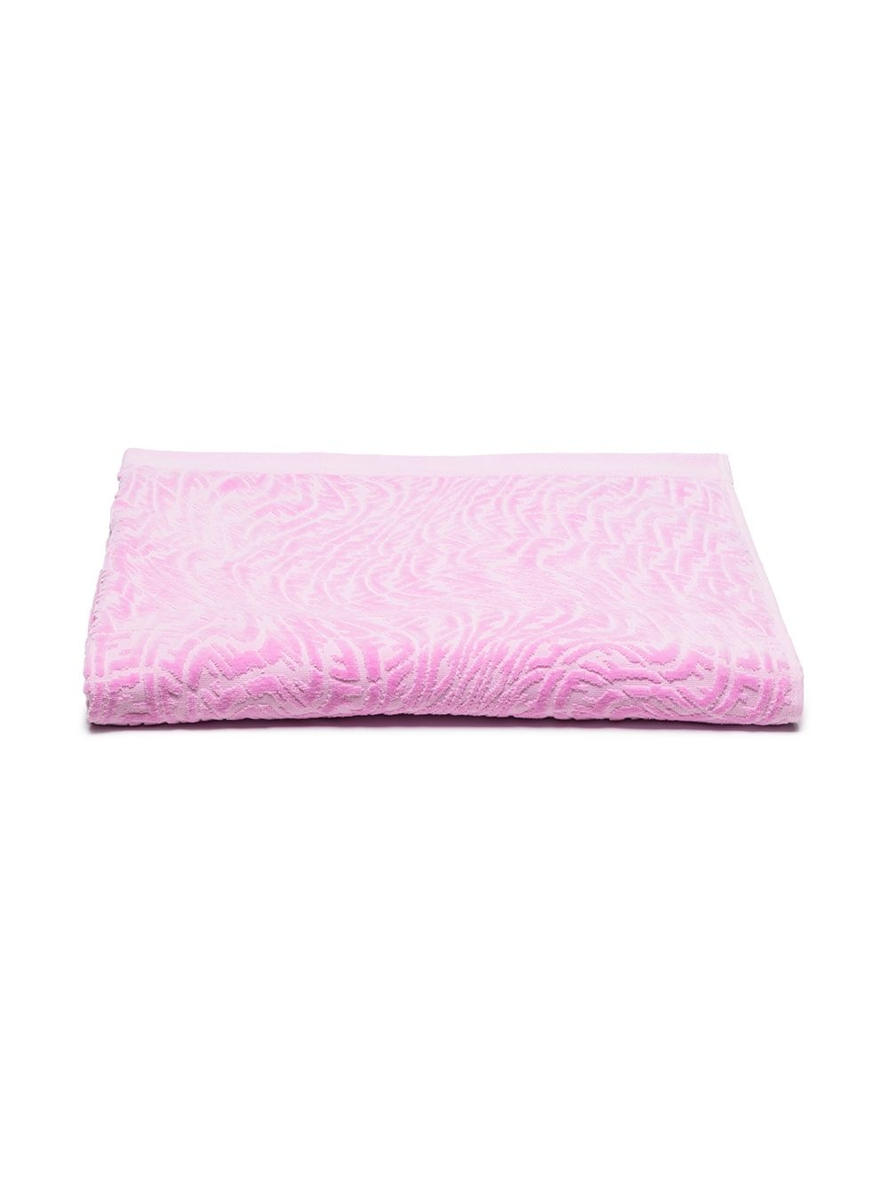 distorted monogram pattern beach towel - 3