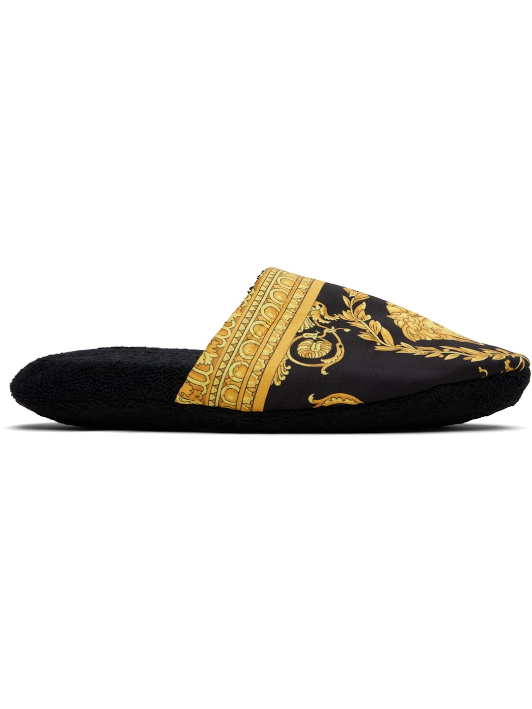 Black 'I Heart Baroque' Slippers - 1