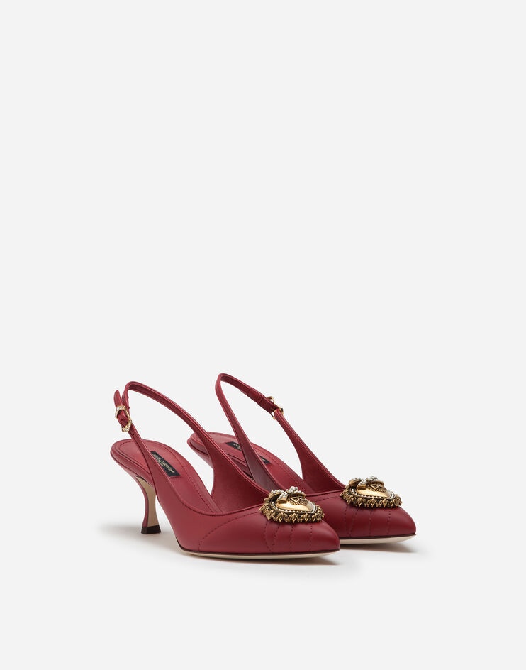 Matelassé nappa leather Devotion slingbacks - 2