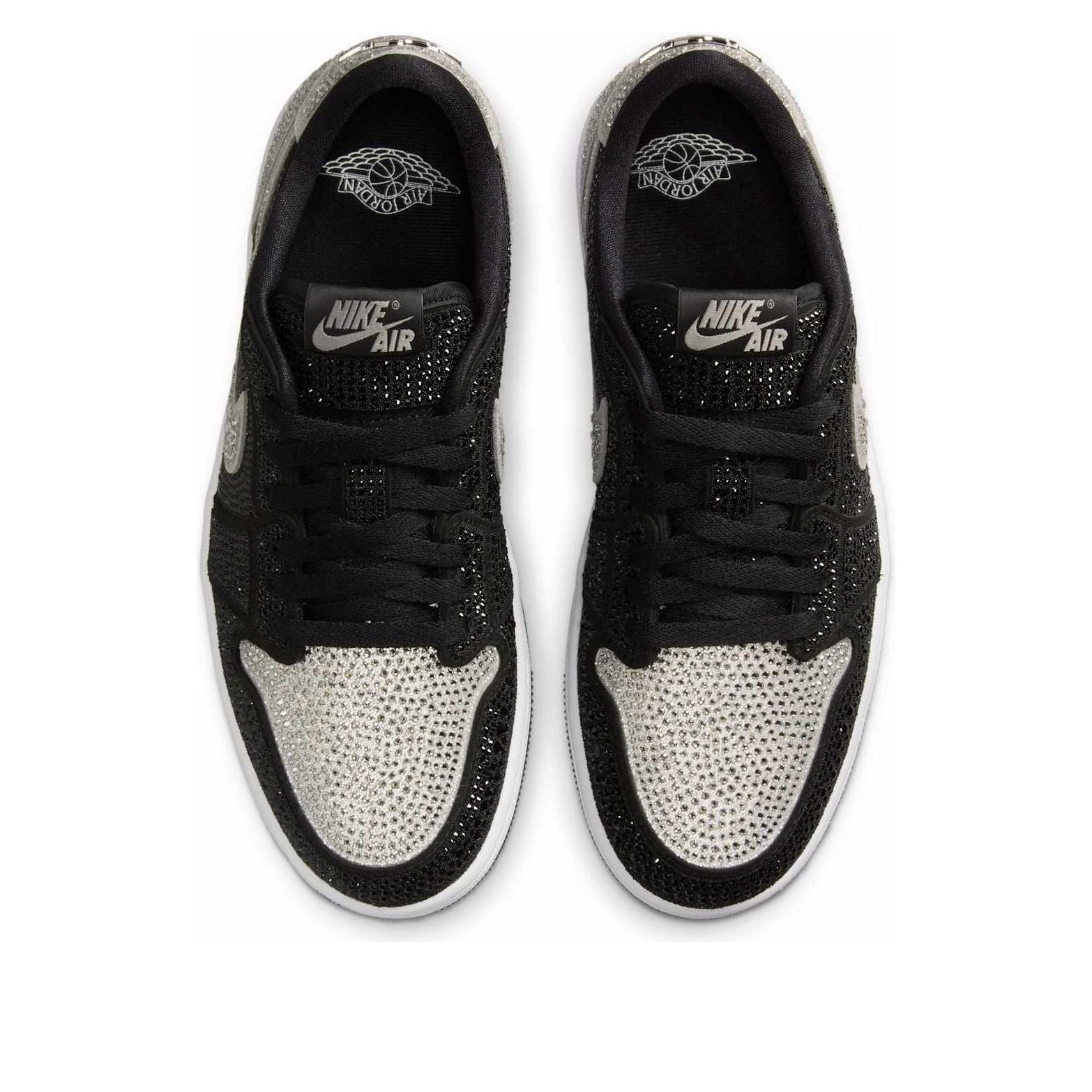 (WMNS) Air Jordan 1 Retro Low OG x Swarovski 'Stealth' HM9208-001 - 4