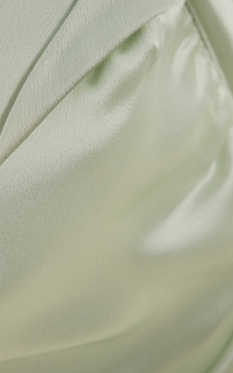 Satin Maxi Dress green 5
