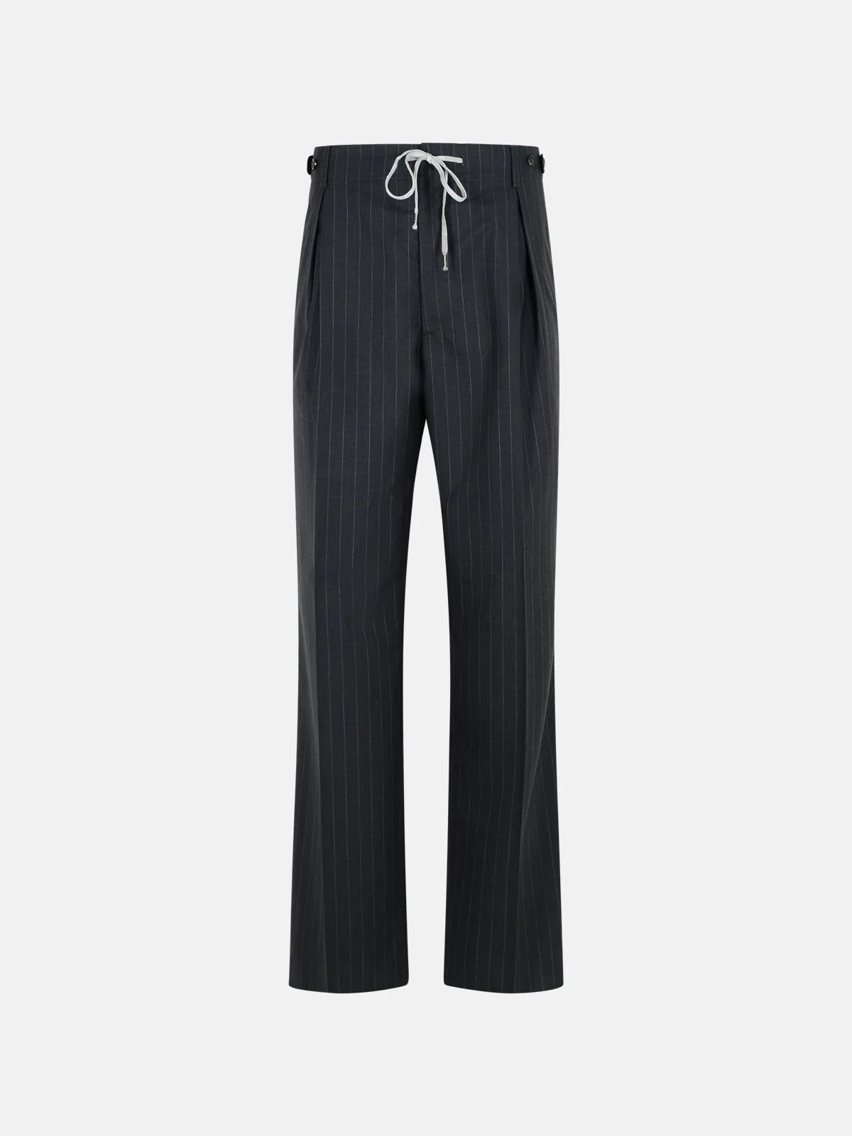 DARK GREY WOOL TROUSERS - 1