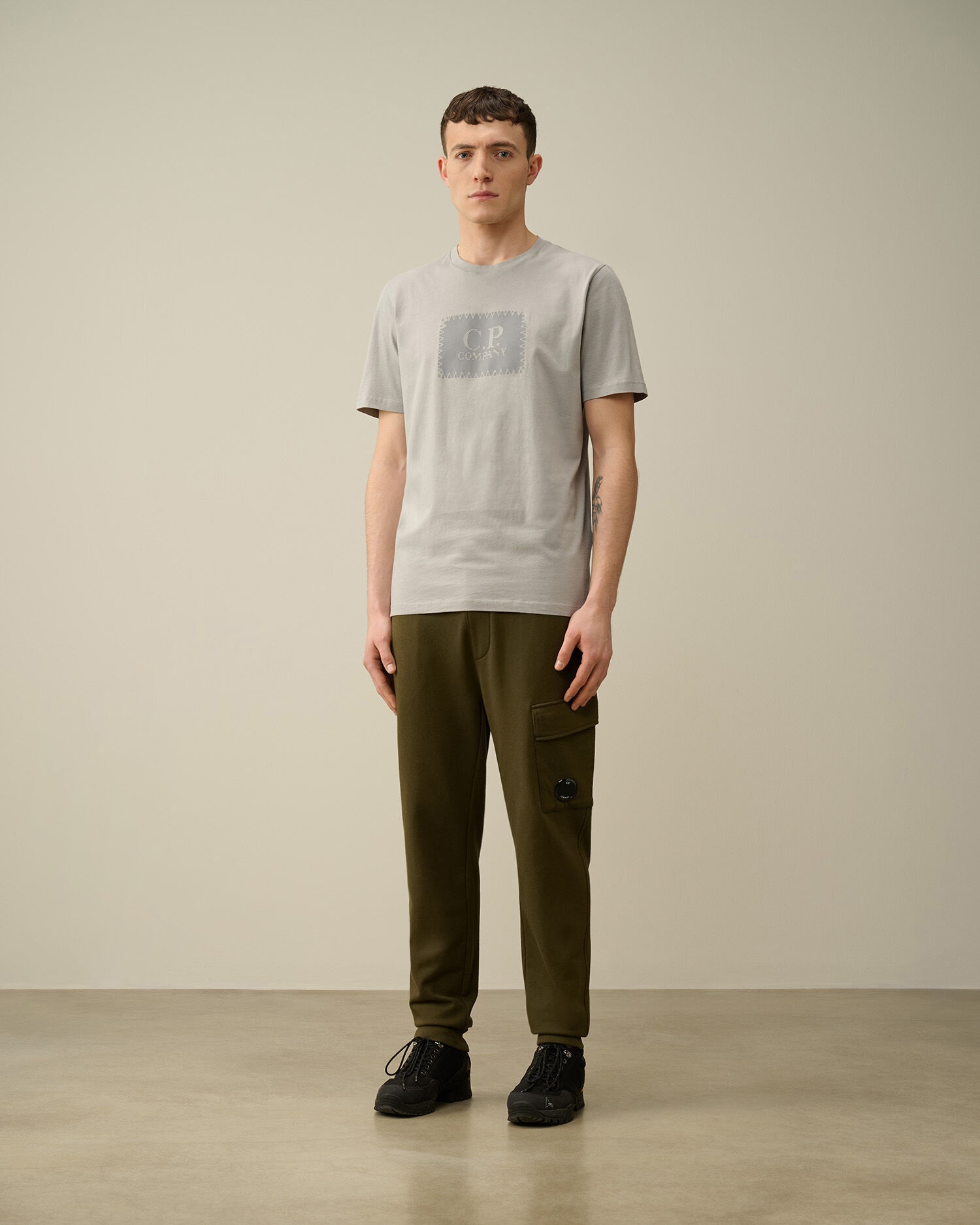 C.P. Company Diagonal Raised Fleece Cargo Sweatpants