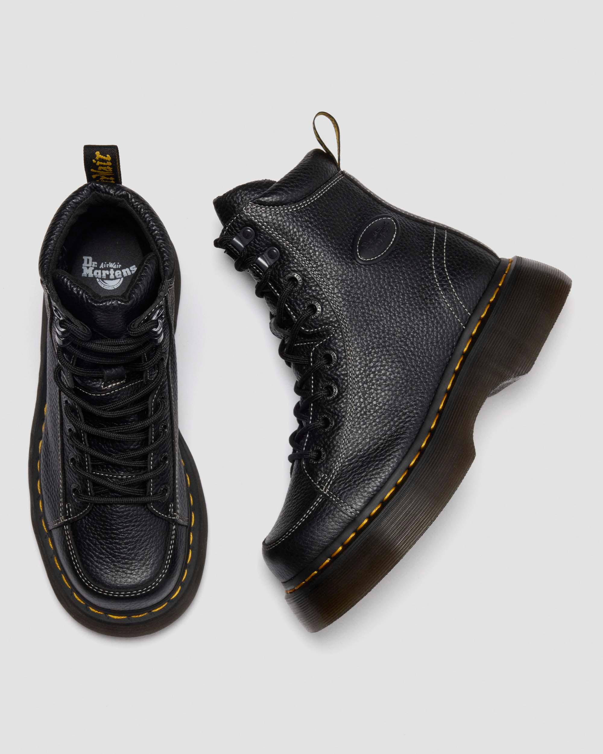 BUZZ 8-EYE MILLED NAPPA LEATHER BOOTS - 2