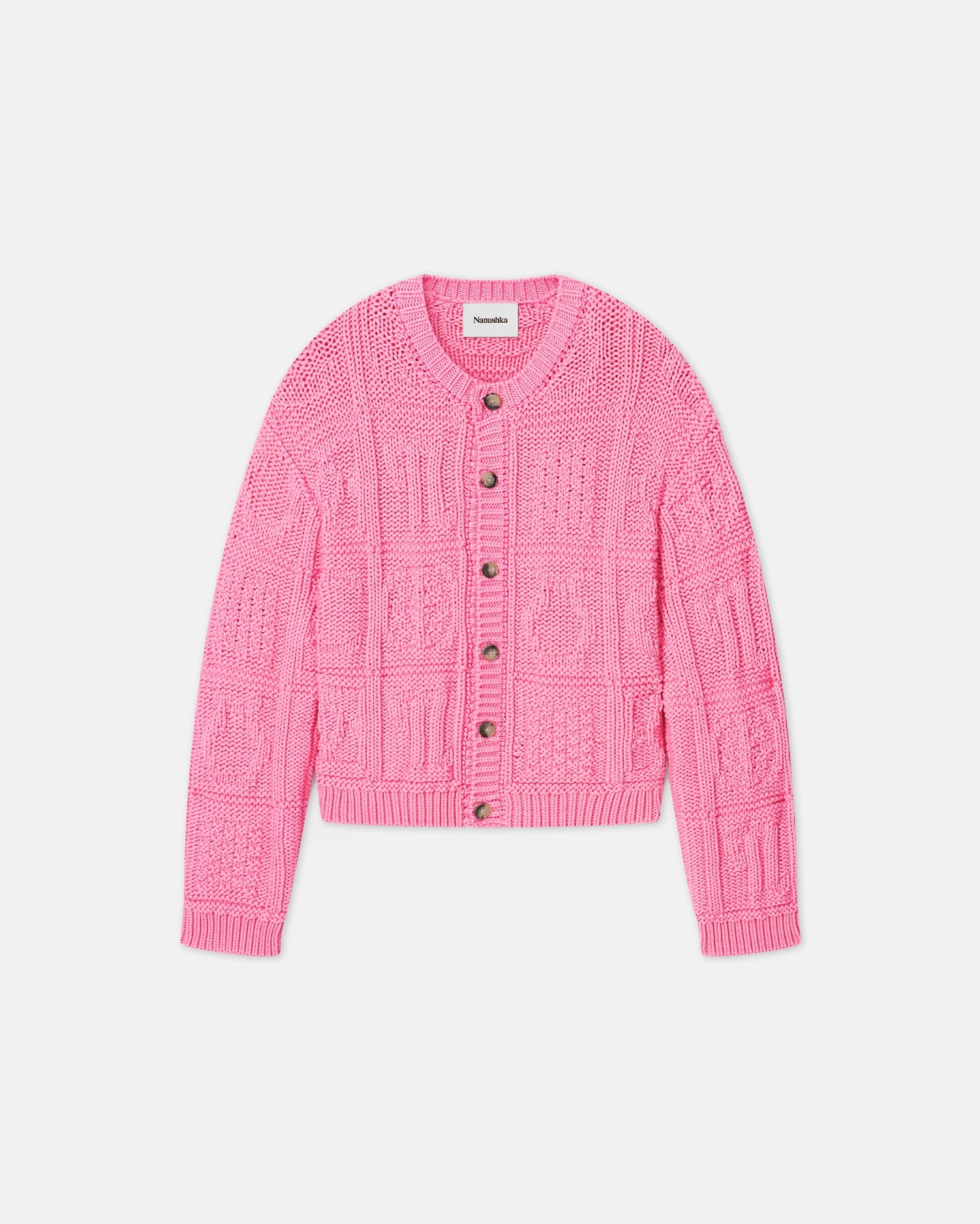 Cable-Knit Cotton-Blend Cardigan - 1