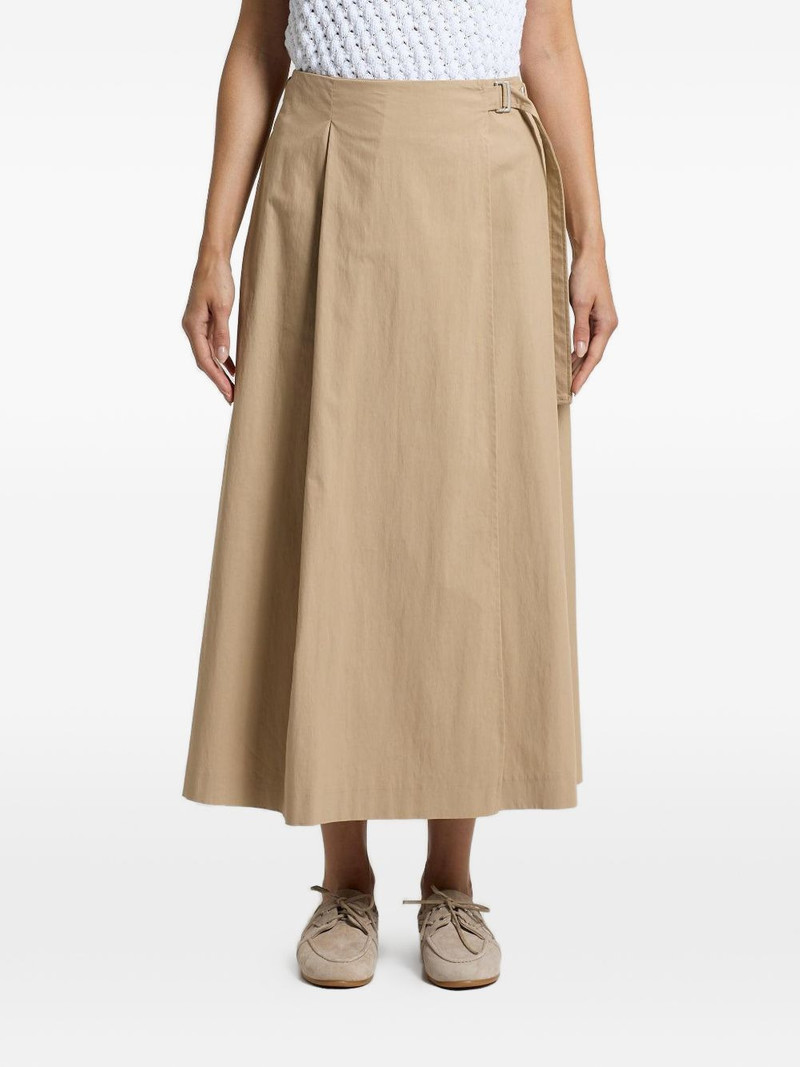 PESERICO wrap-around midi skirt outlook