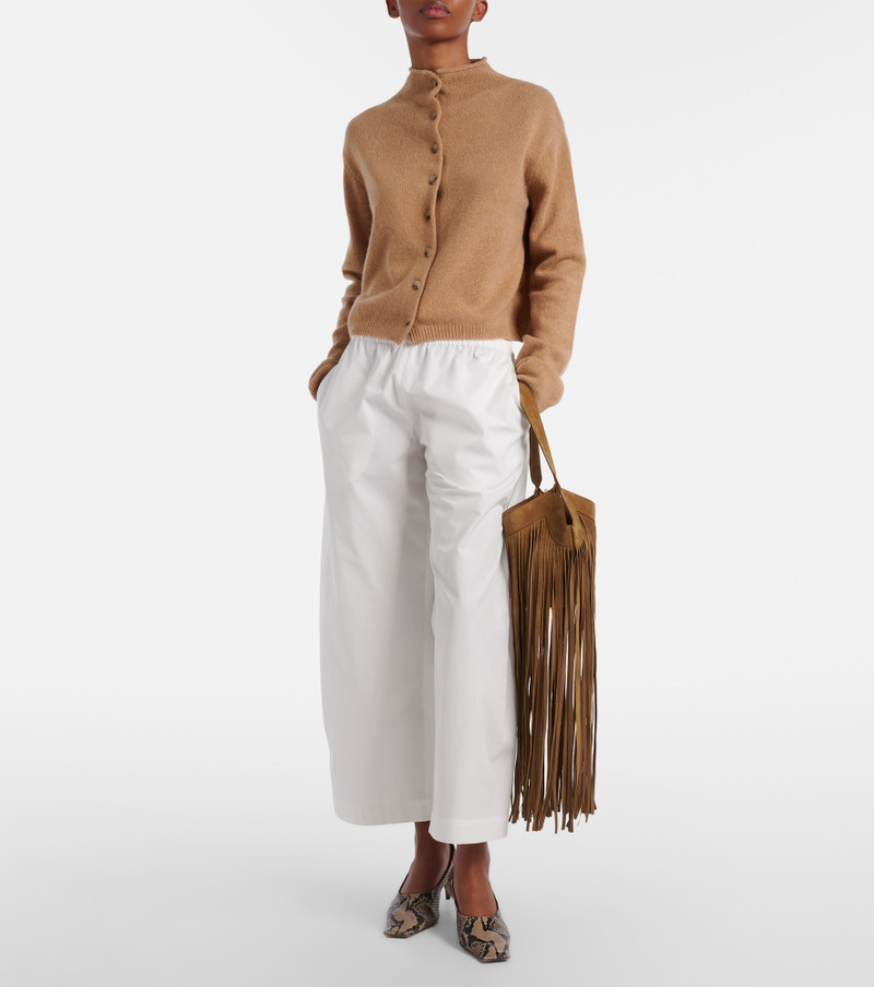 KHAITE Roma cotton poplin wide-leg pants outlook
