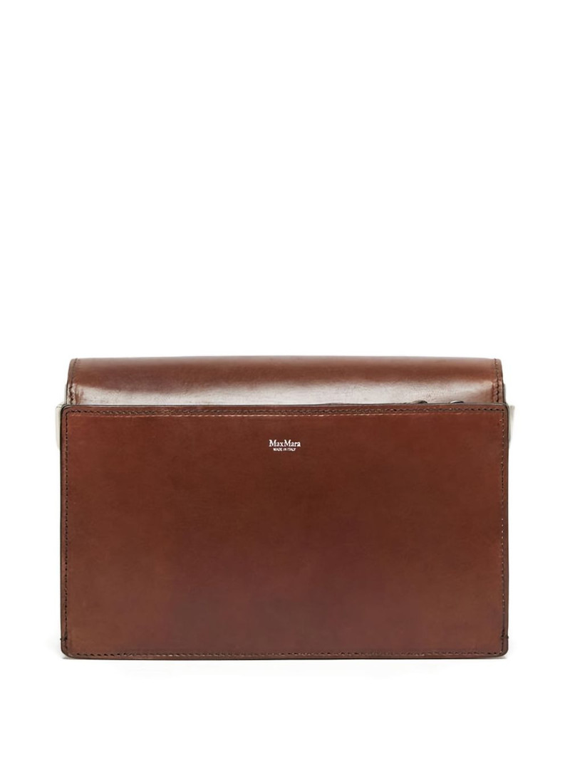 Max Mara Biancaroughs leather shoulder bag outlook
