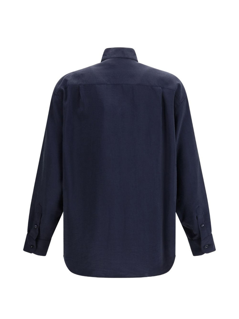 GIORGIO ARMANI band-collar shirt outlook