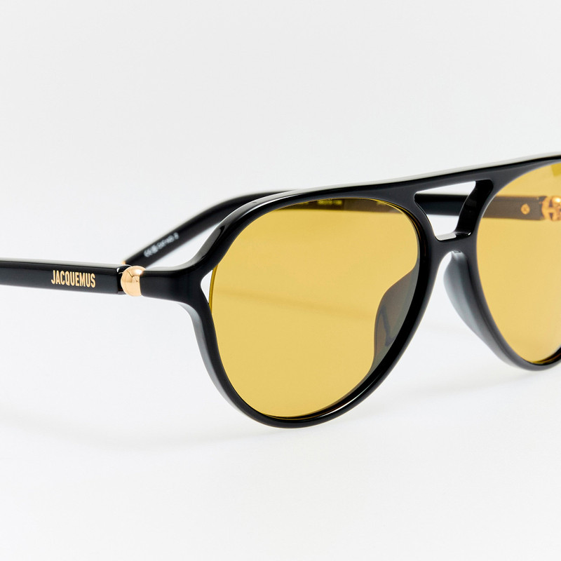 Pastro Sunglasses in Black and Yellow 3