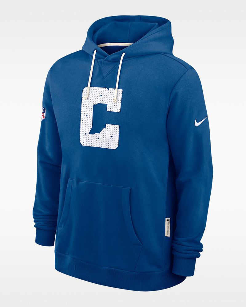 Indianapolis Colts Initial Home Sideline Men's Nike Dri-FIT NFL Pullover Hoodie 1