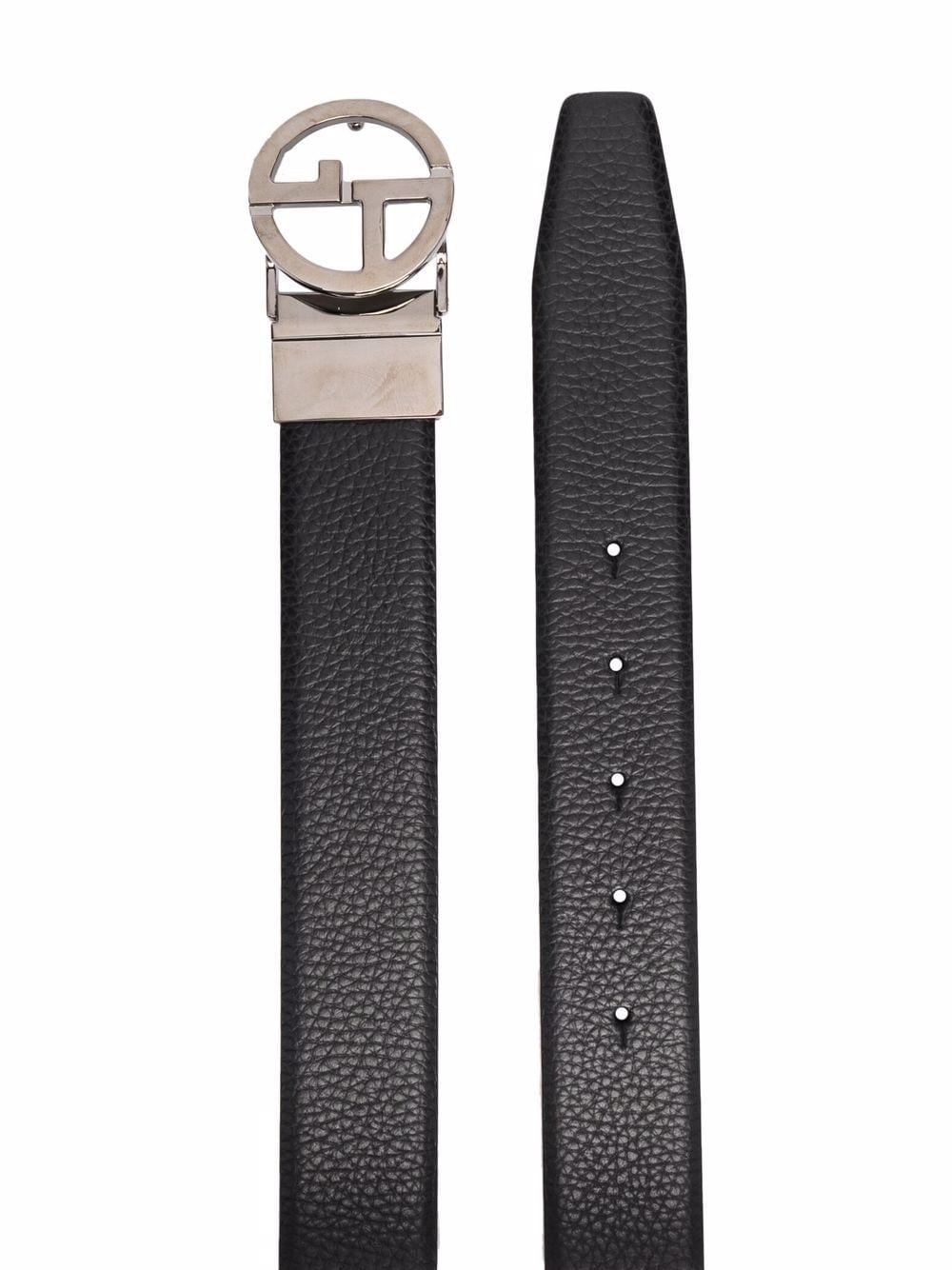 pebbled-effect buckled belt - 2