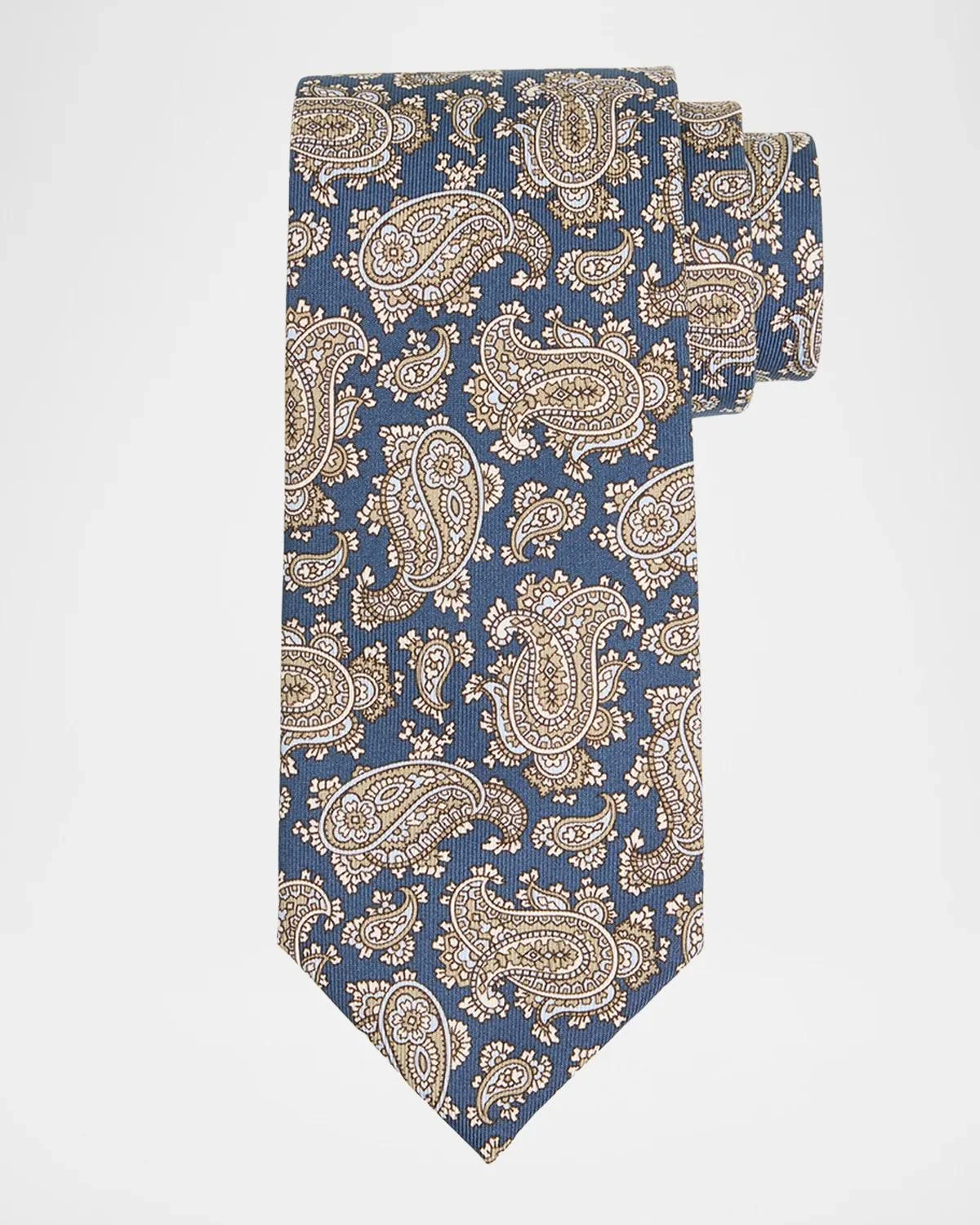 Men's Paisley Silk Tie - 1