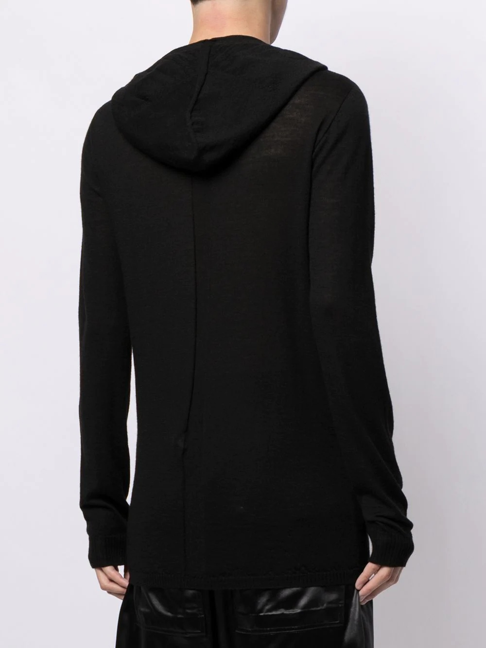 longline wool hoodie - 4