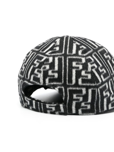 FENDI logo-print brushed cap outlook