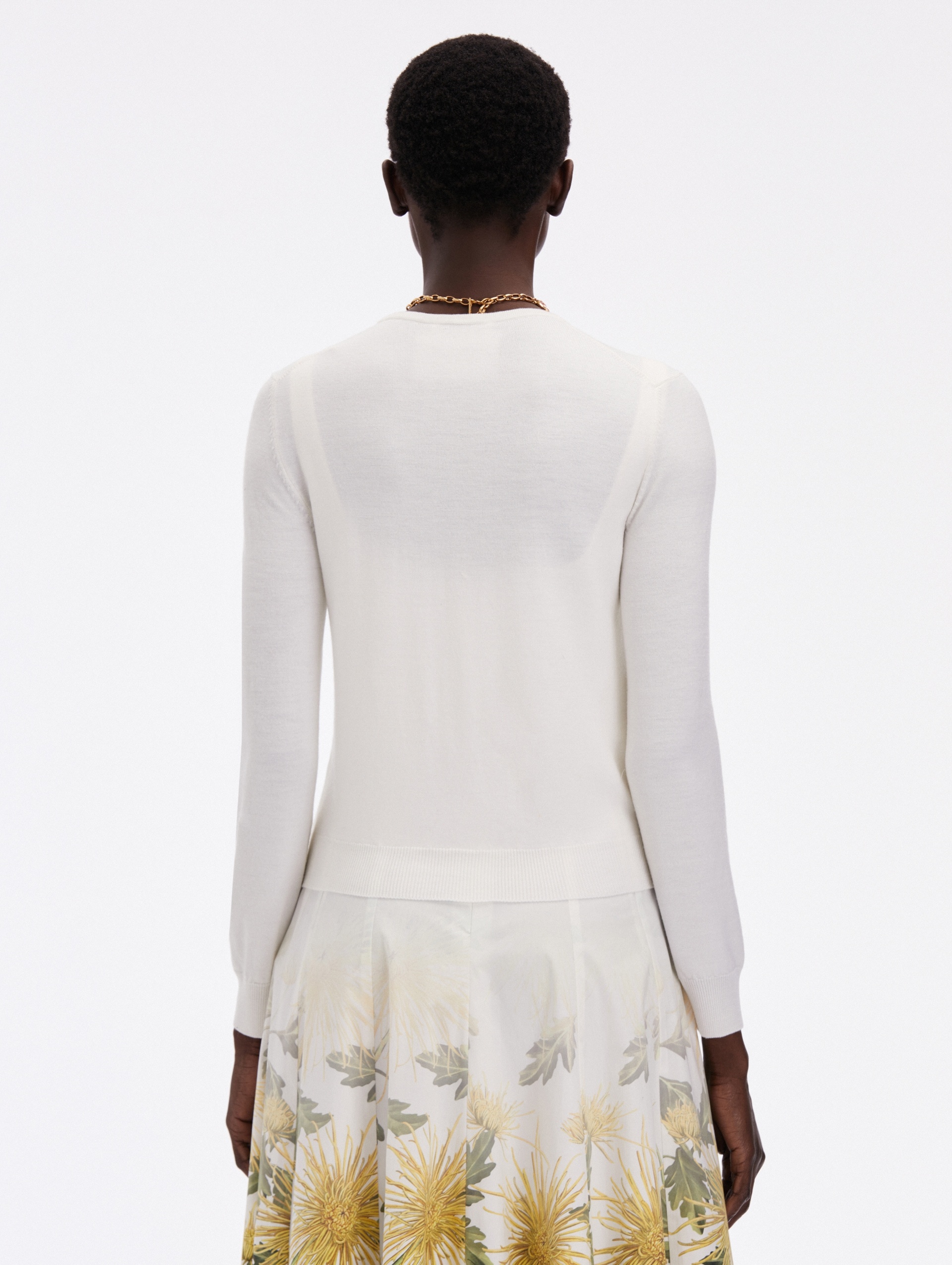 CHRYSANTHEMUM THREADWORK CARDIGAN - 3