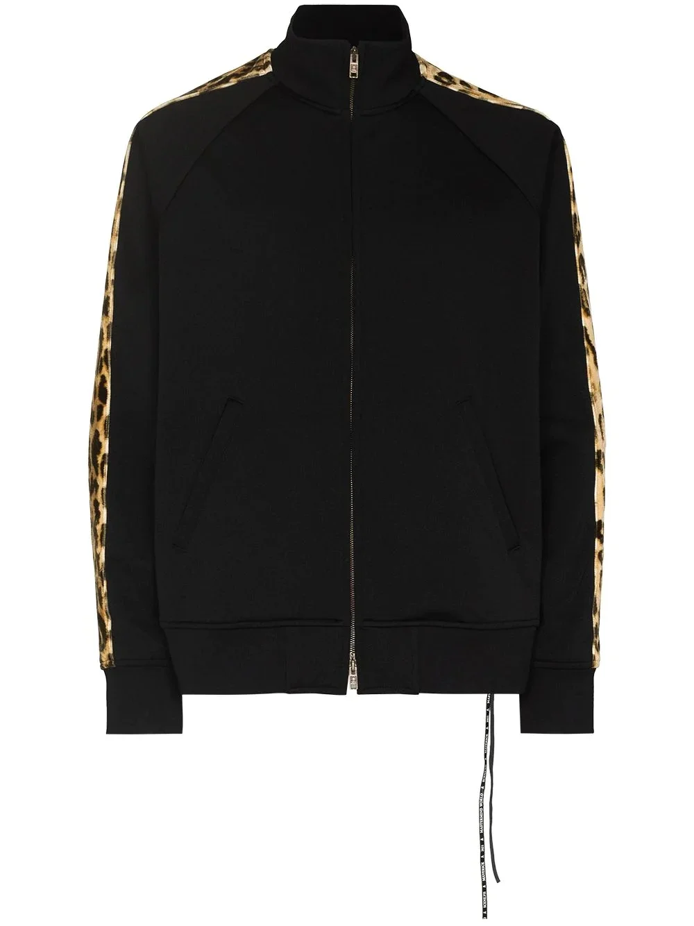 leopard band zipped jacket - 1