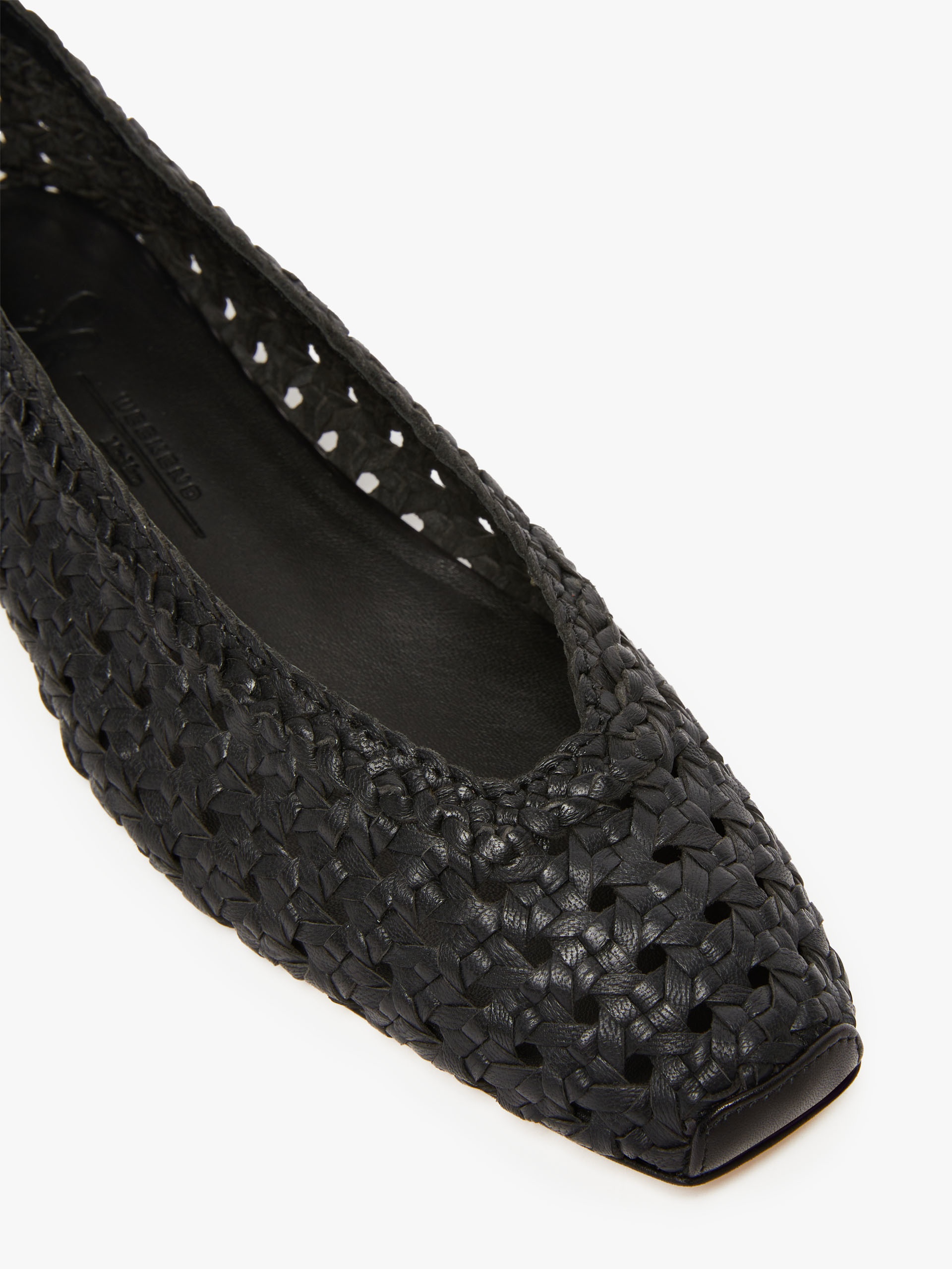 ASSUNTA Woven nappa leather ballet flats - 4