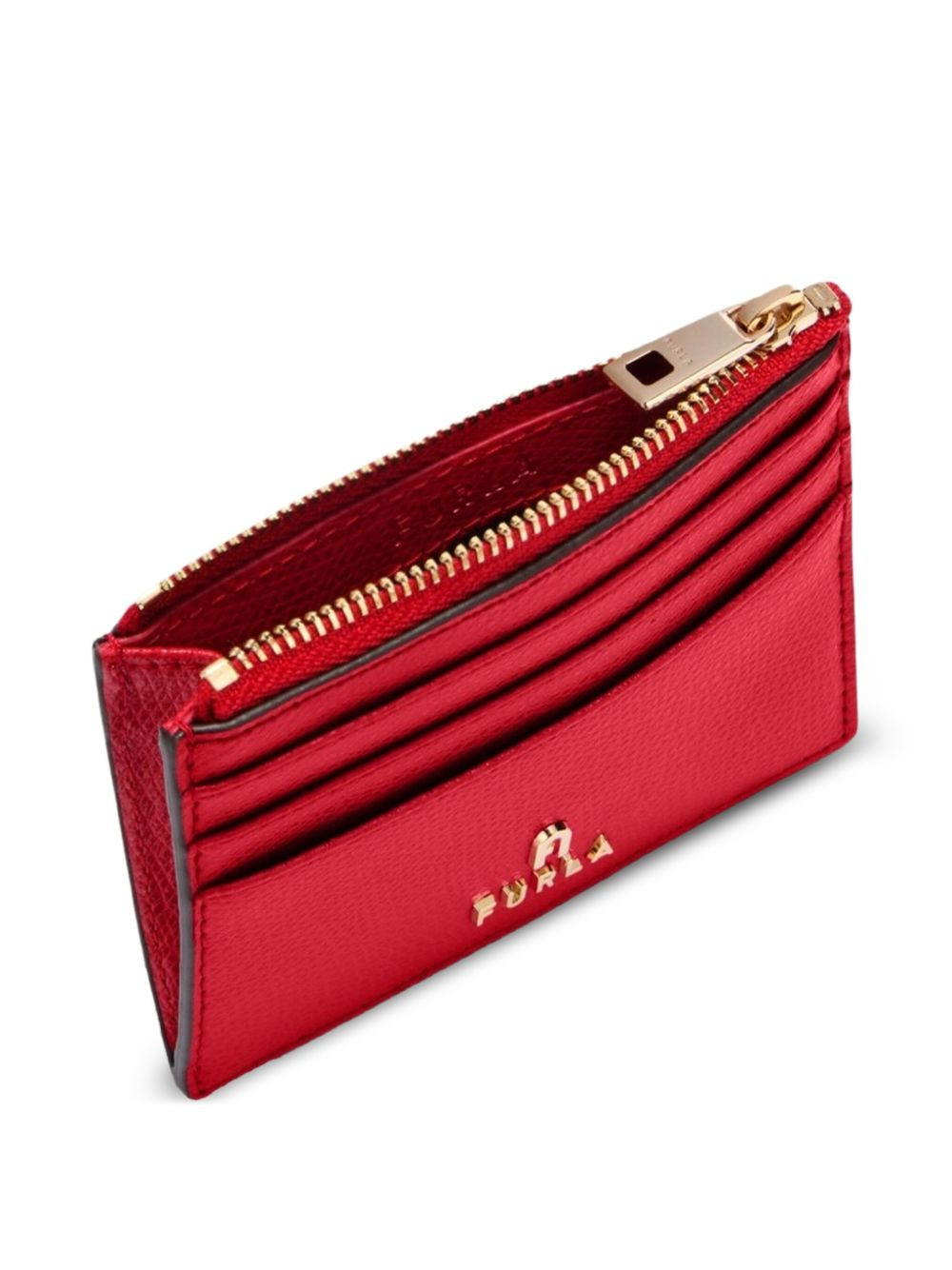 small Camelia zip-top card holder - 3