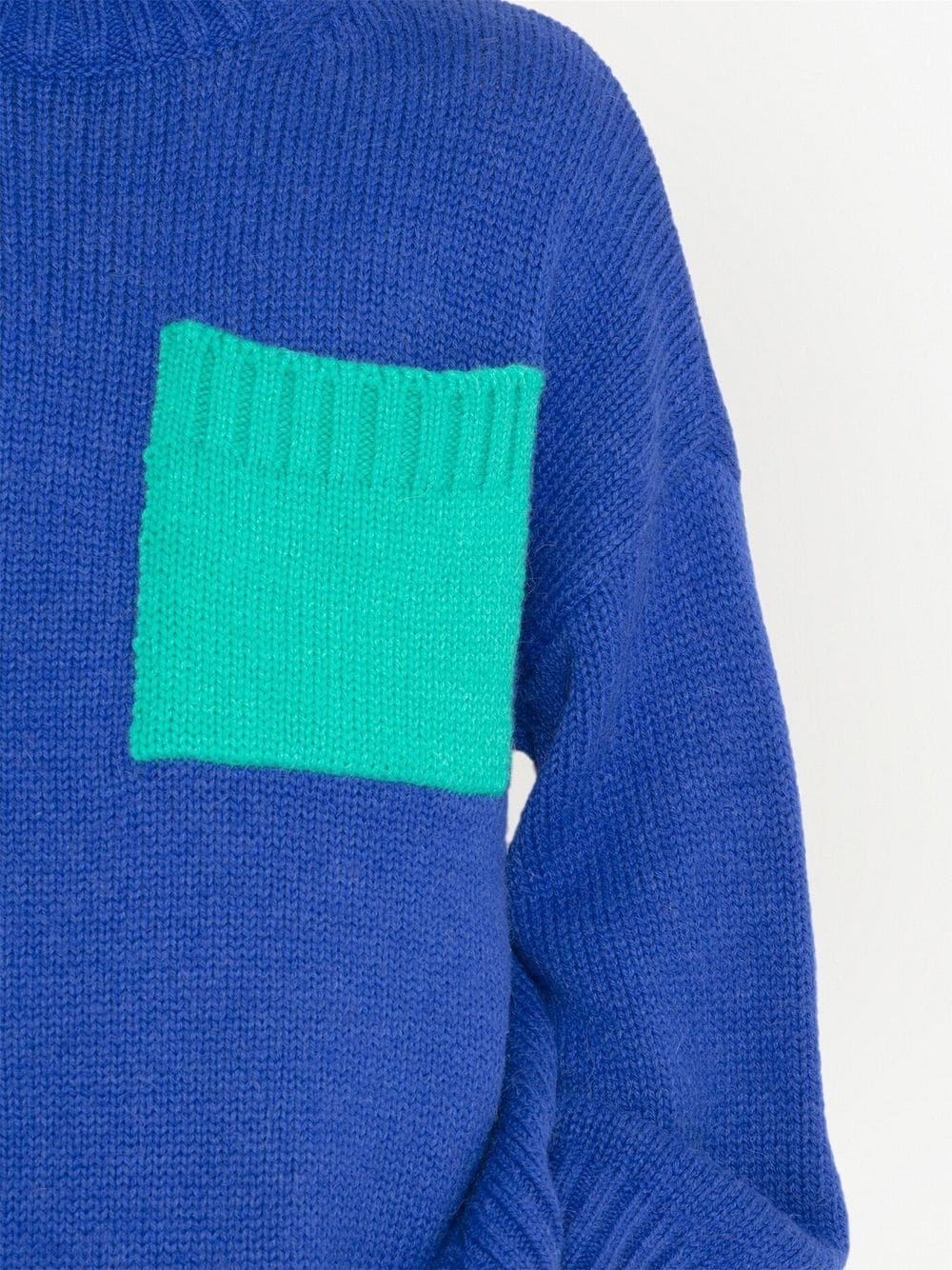 patch-pocket roll neck jumper - 5