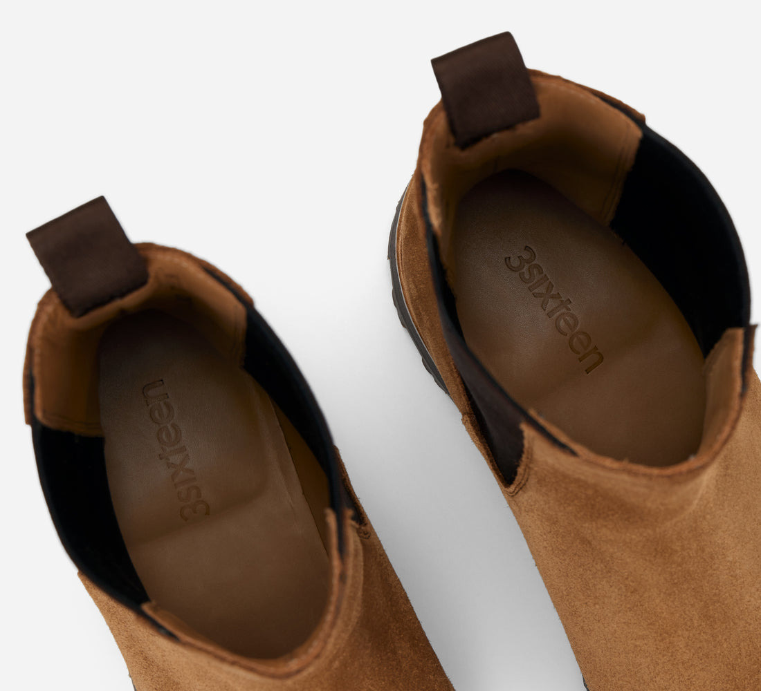 Lug Chelsea Boot - Snuff Suede - 4