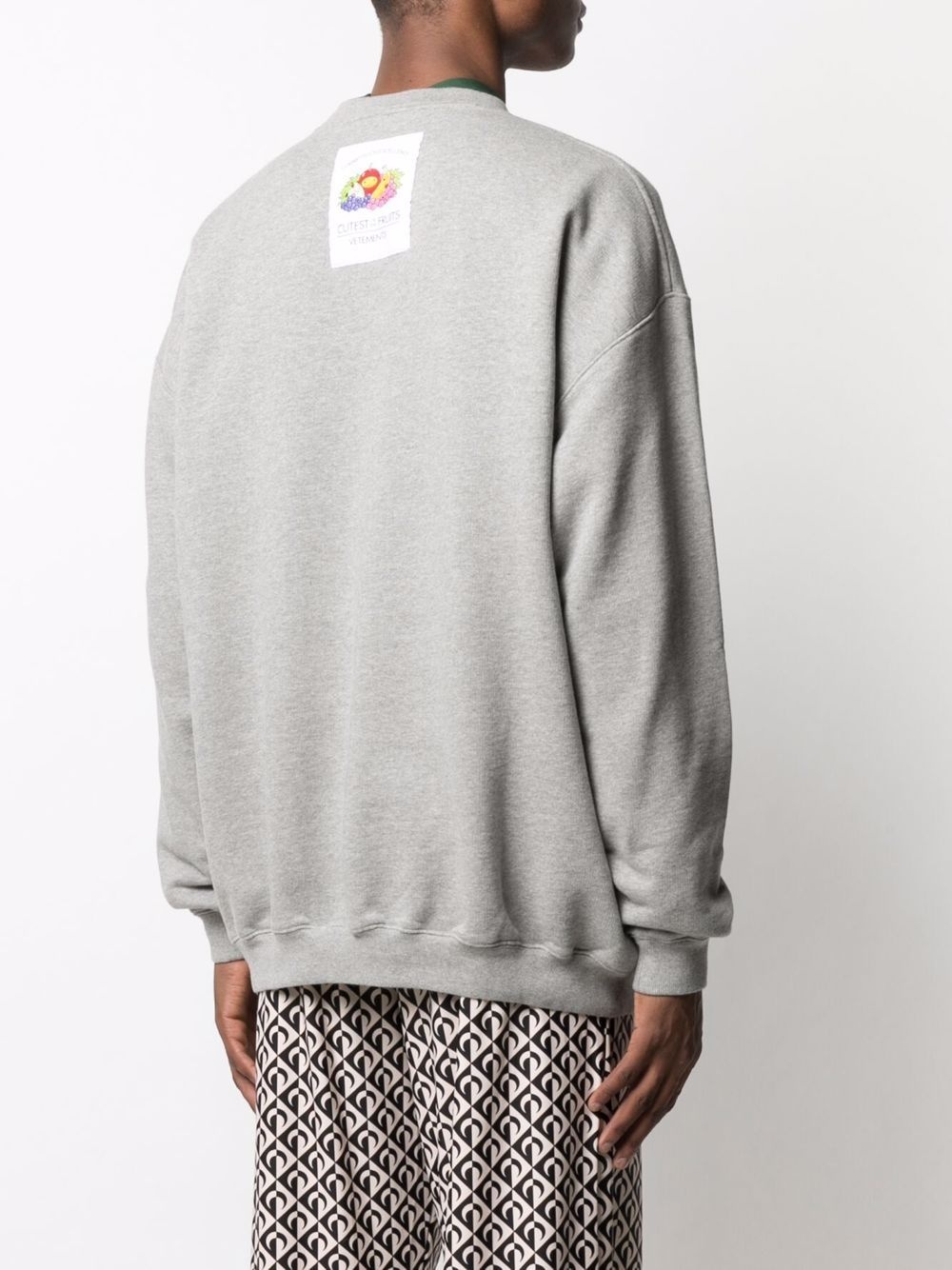 graphic-print crew neck sweatshirt - 5