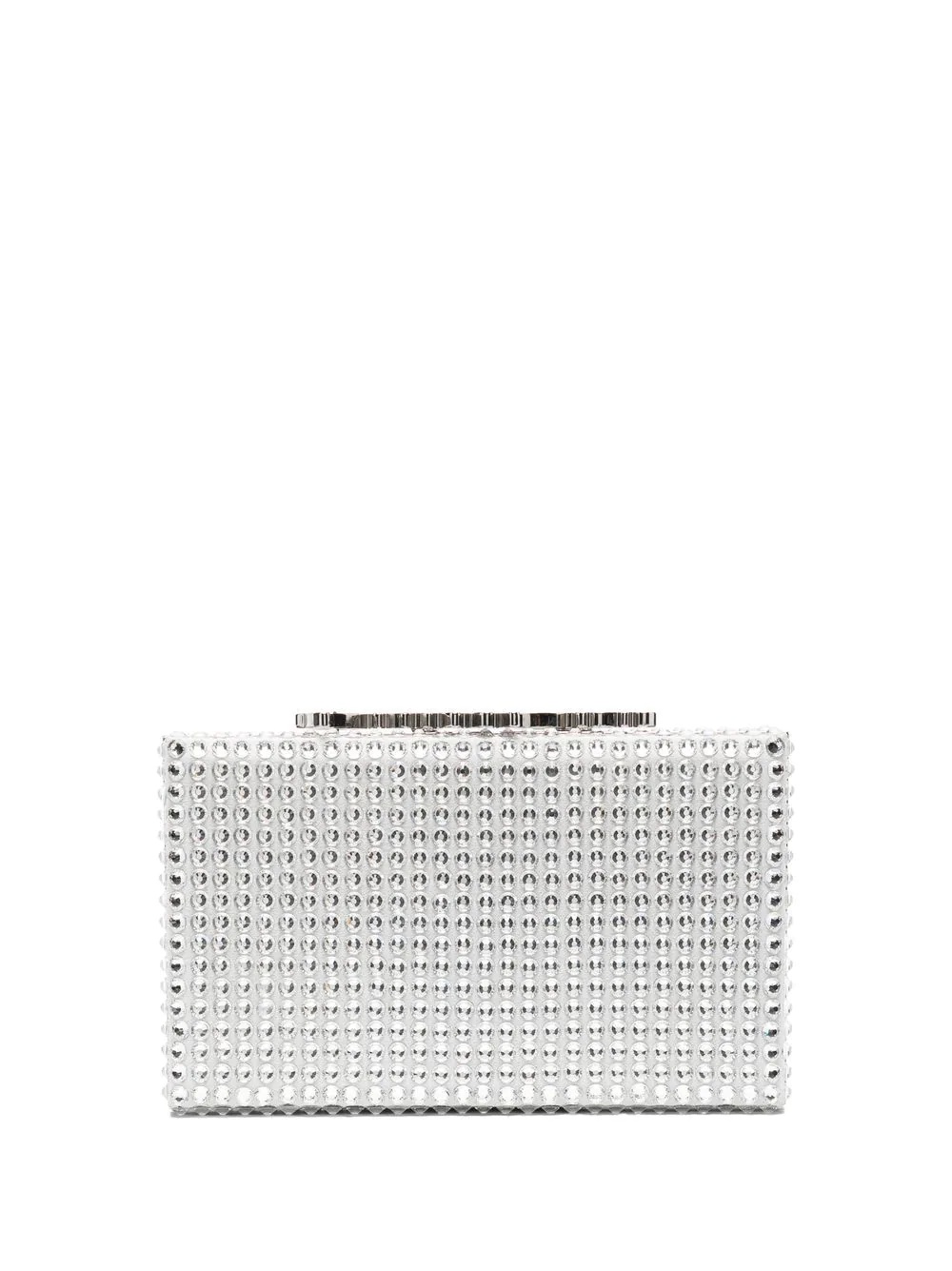 logo embellished clutch - 1