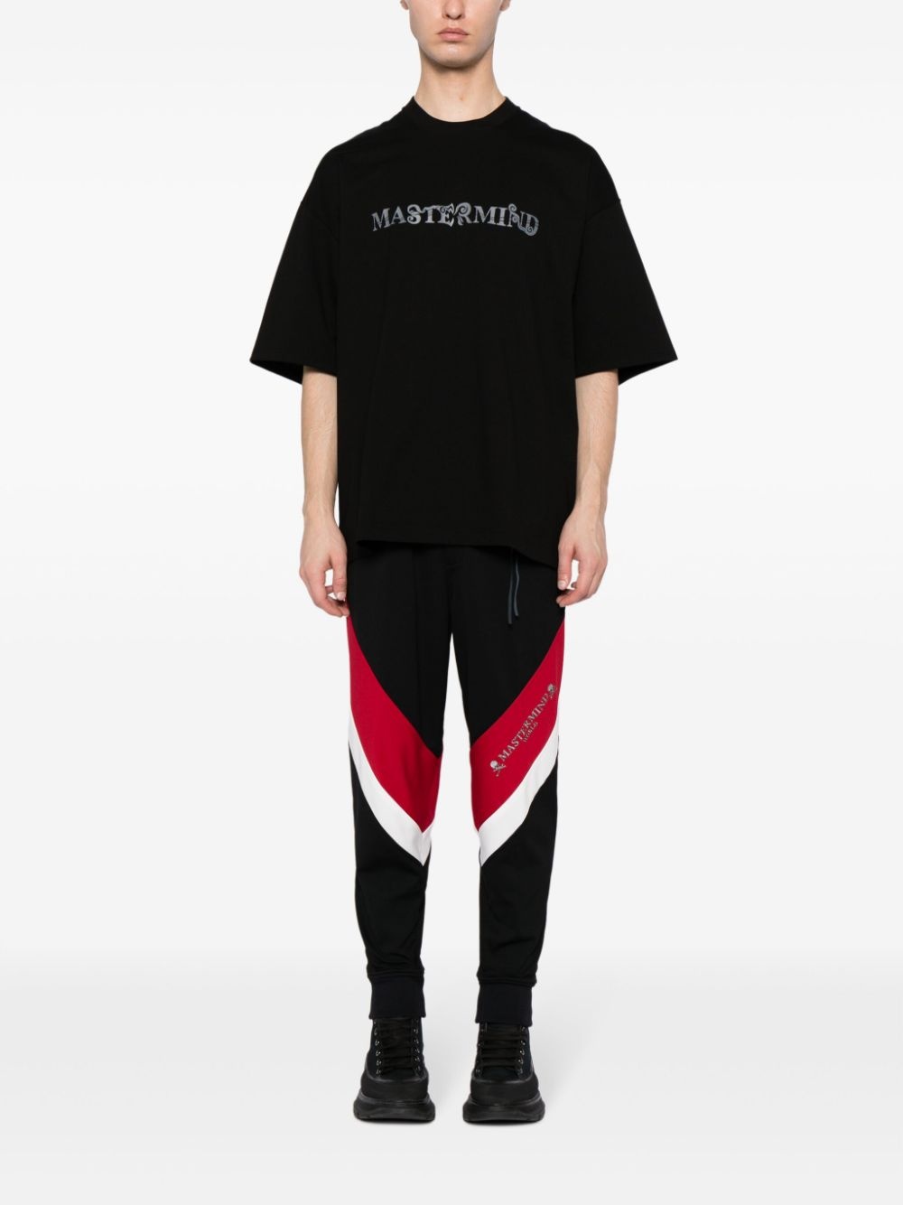 logo-print stripe-detailing track pants - 2