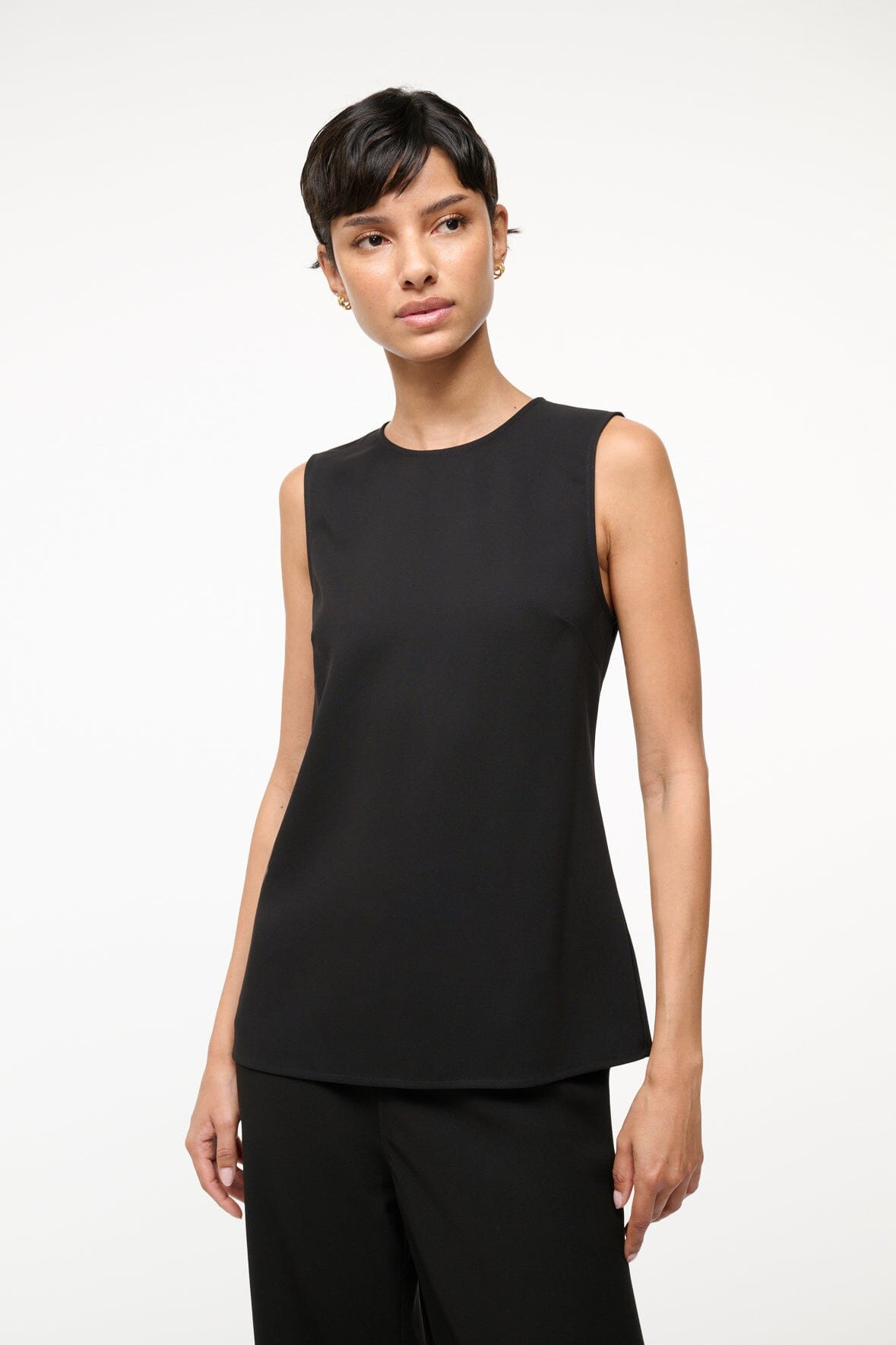 STAUD BRONTE TOP BLACK - 3