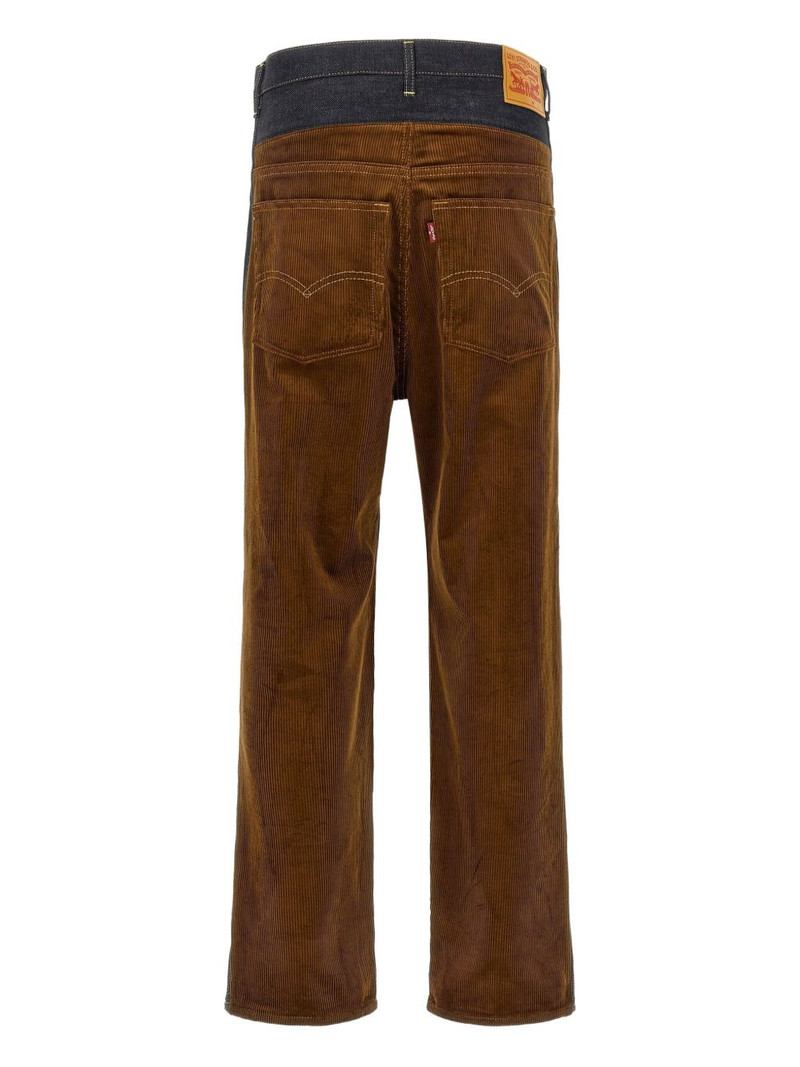 Junya Watanabe MAN x Levi's corduroy-insert jeans outlook