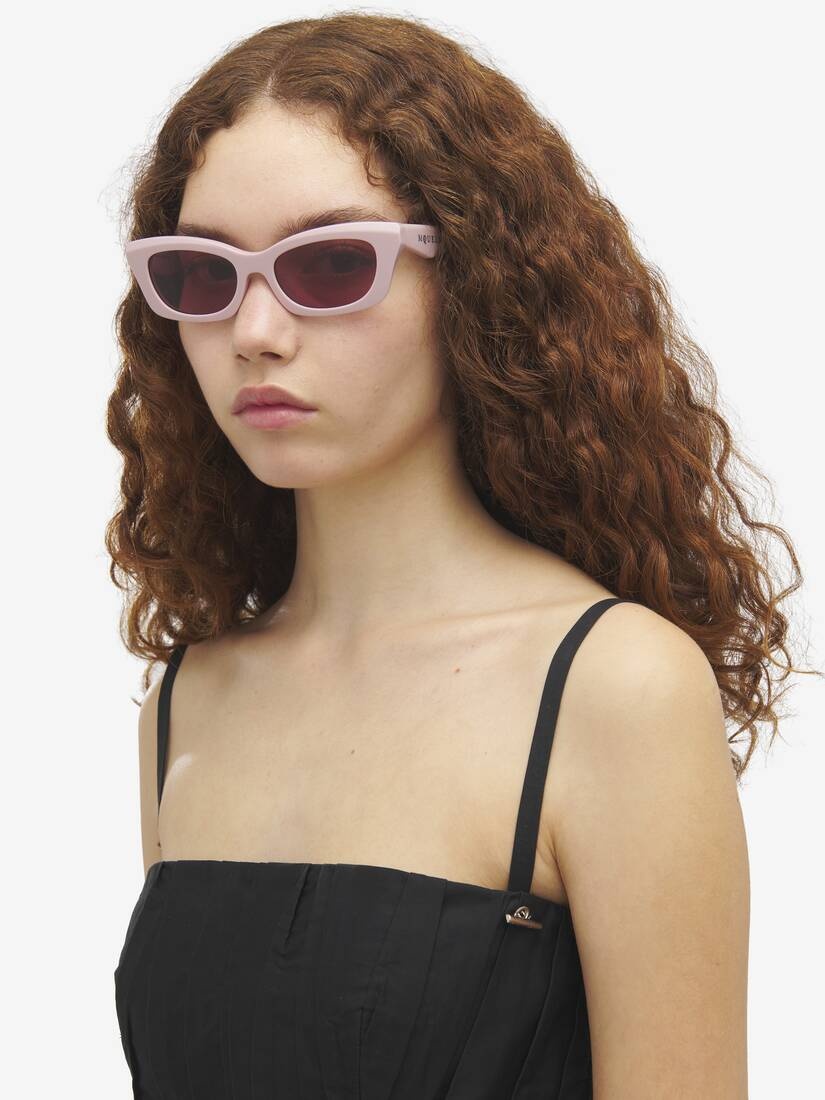 McQueen Logo Geometric Sunglasses - 3