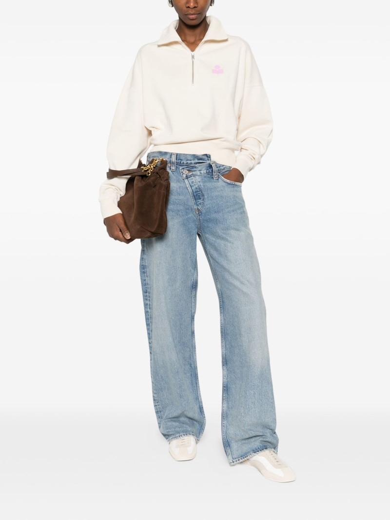 Isabel Marant Étoile Ross zip logo knitwear outlook