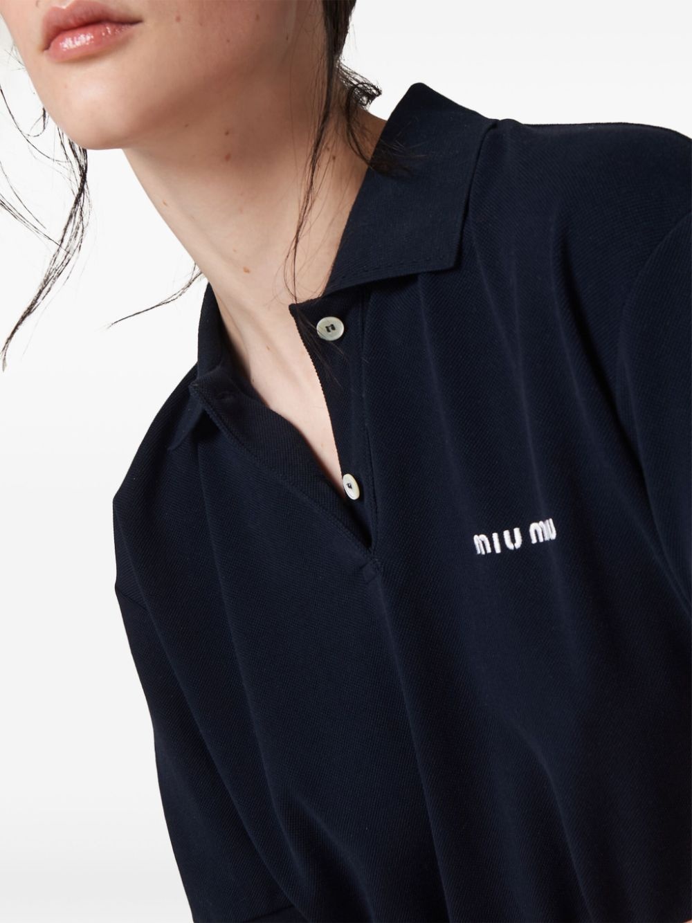 logo-embroidered polo shirt - 4