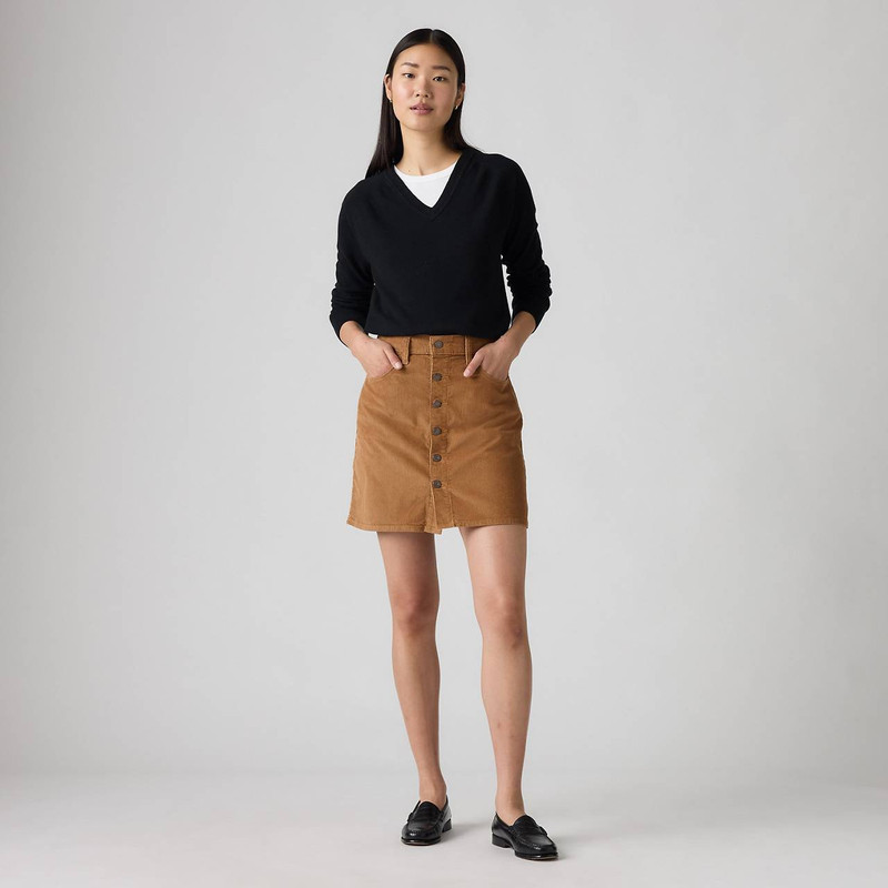 RETRO BUTTON FRONT SKIRT 2