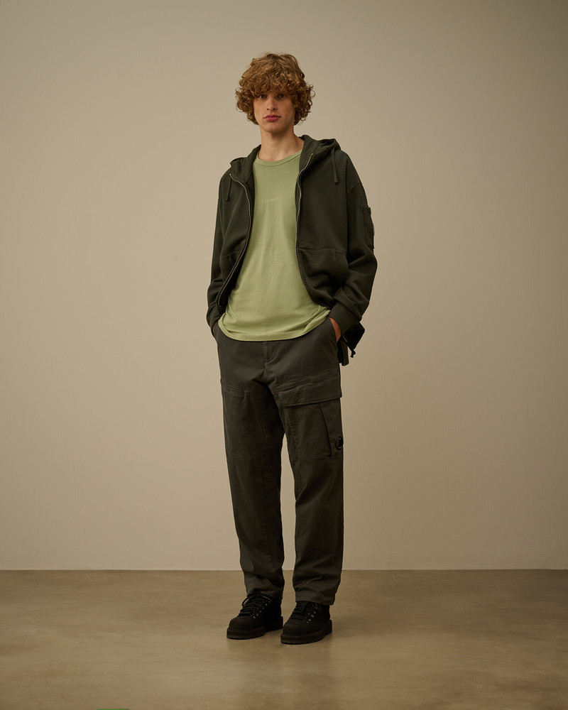 C.P. Company 24/1 Jersey Short Sleeve Resist Dyed Logo T-Shirt outlook